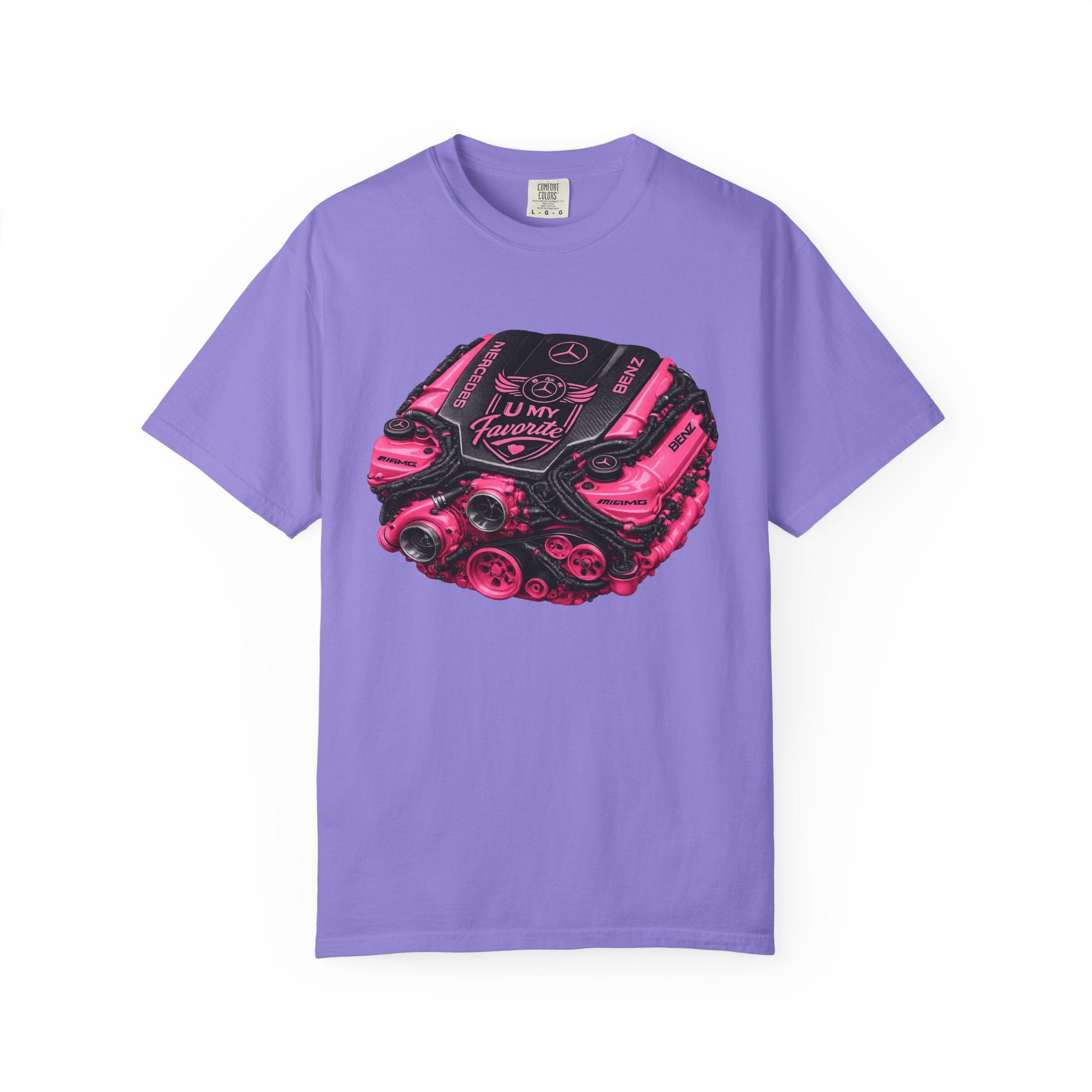 Car Engine Heart Tee — I Love Engines Graphic T-Shirt