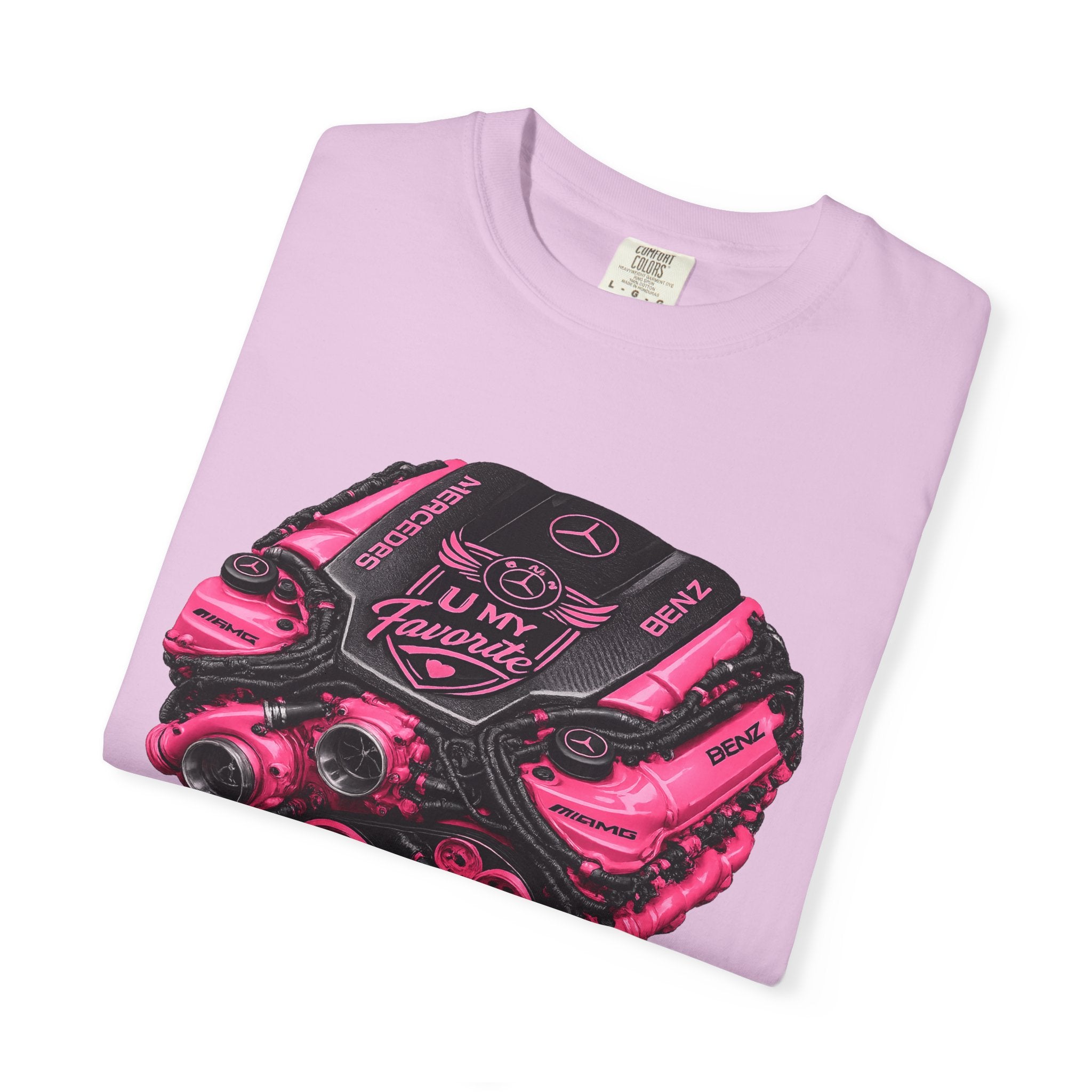Car Engine Heart Tee — I Love Engines Graphic T-Shirt