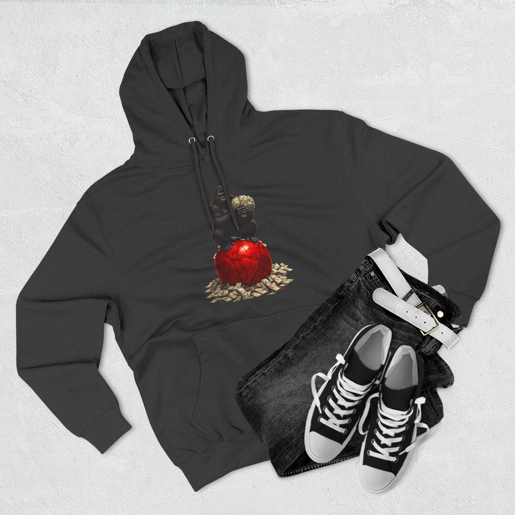 Three-Panel Hoodie — “I’m On My Own Clock” Graphic Pullover
