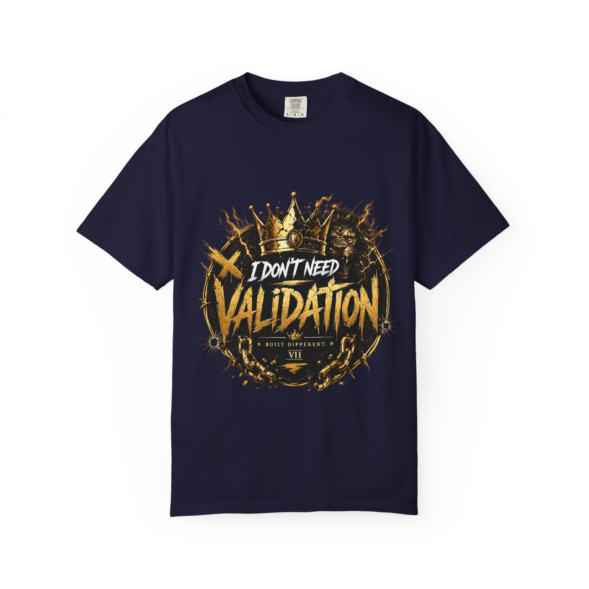 I Don’t Need Validation Graphic Tee — Bold Crown Streetwear T-Shirt