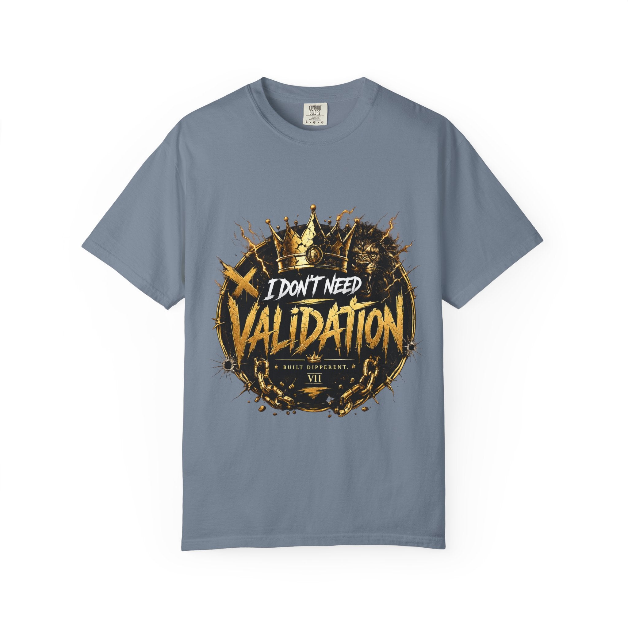 I Don’t Need Validation Graphic Tee — Bold Crown Streetwear T-Shirt