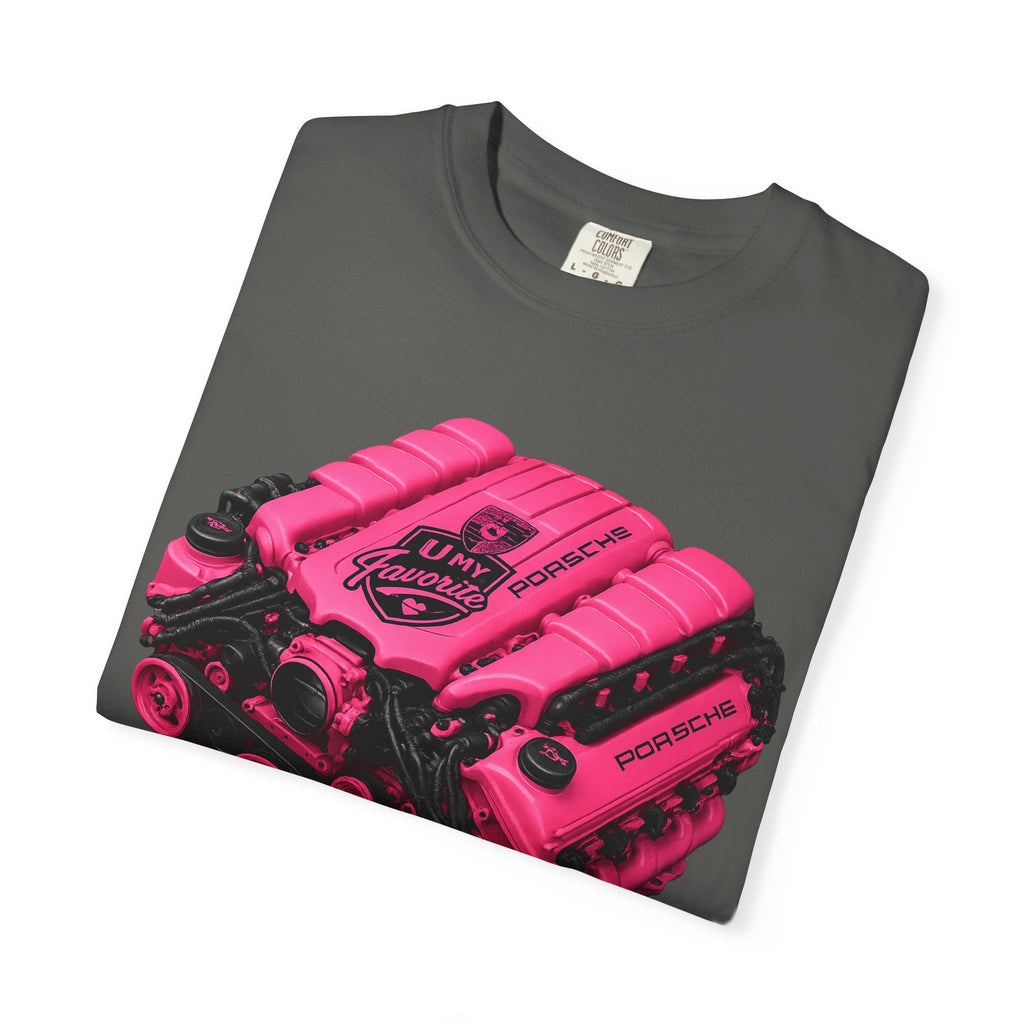 Retro Pink V8 Engine T-Shirt