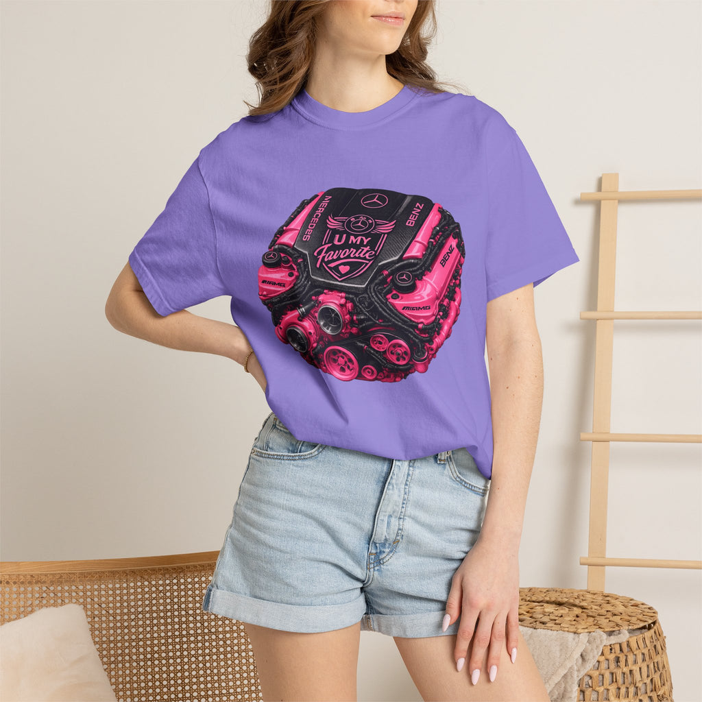 Car Engine Heart Tee — I Love Engines Graphic T-Shirt