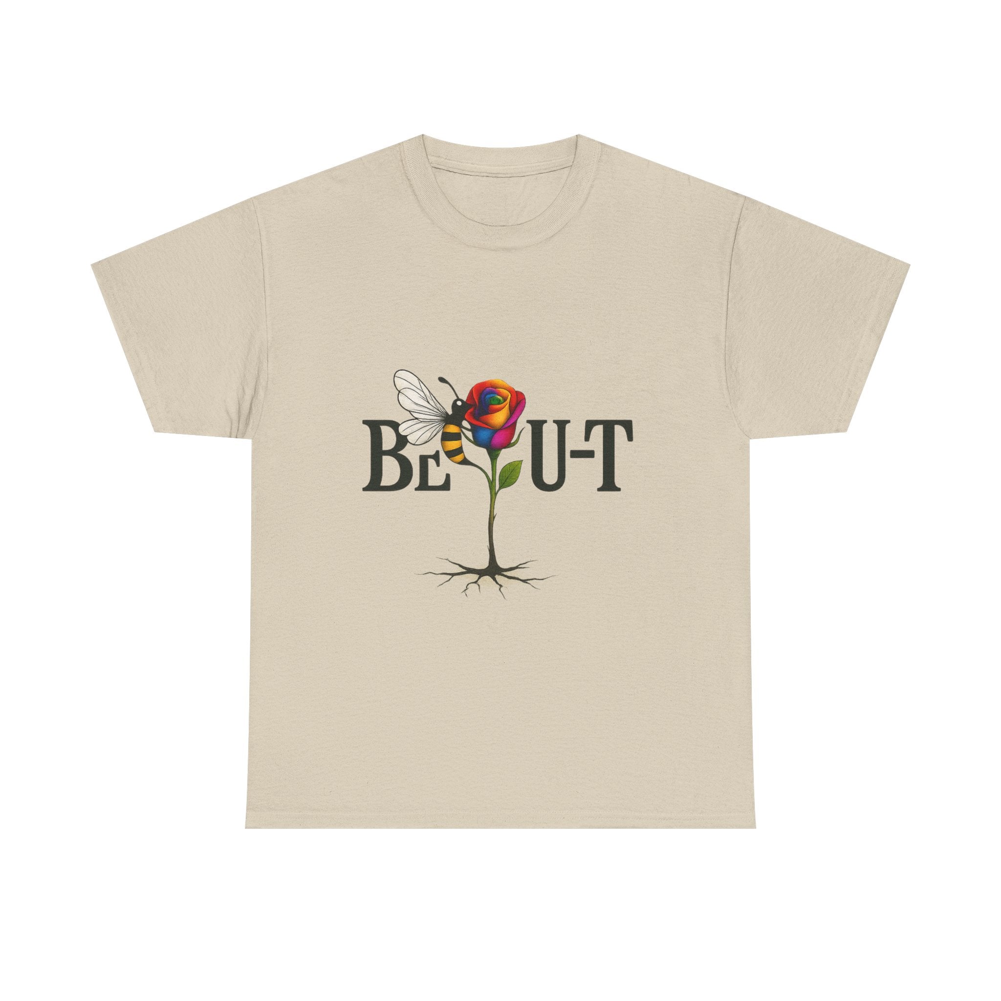 T-Shirt — "Be-Out" Rose & Bee Graphic Tee