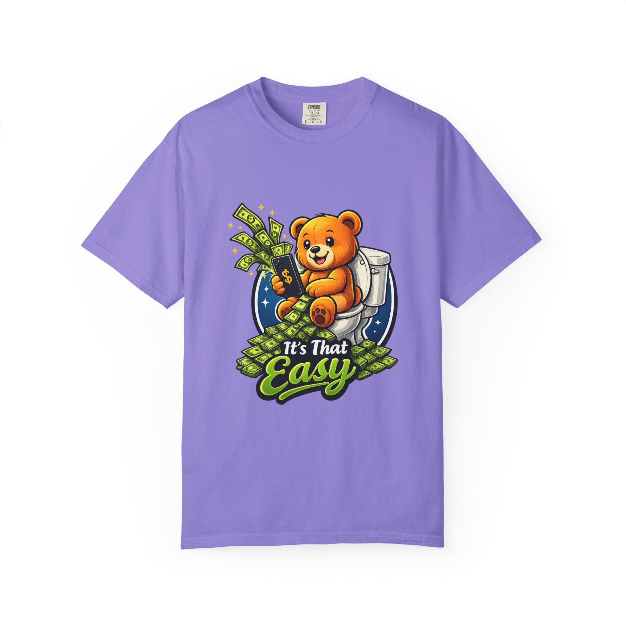 Bathroom Billionaire T-Shirt — Cute Bear on Toilet Graphic Tee
