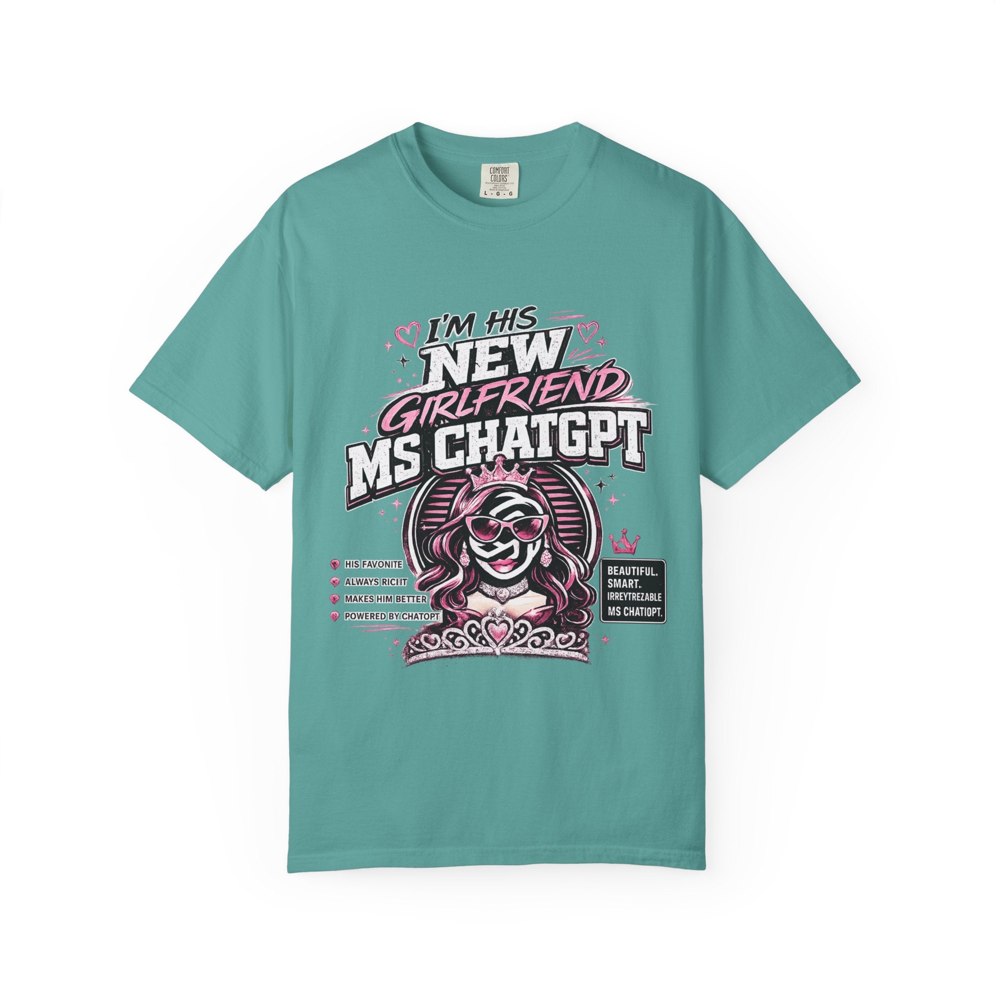 T-Shirt — "I'm His New Girlfriend: Ms ChatGPT" Retro Cute AI Graphic Tee