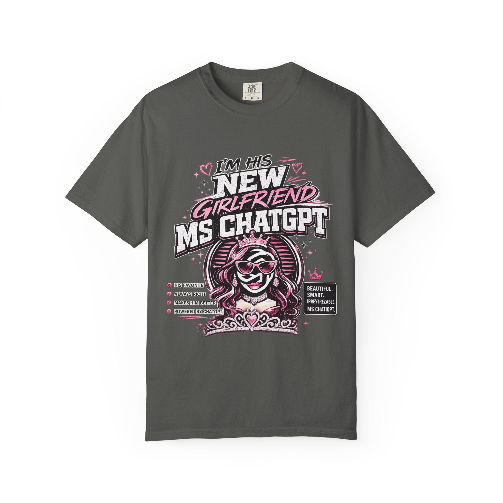 T-Shirt — "I'm His New Girlfriend: Ms ChatGPT" Retro Cute AI Graphic Tee