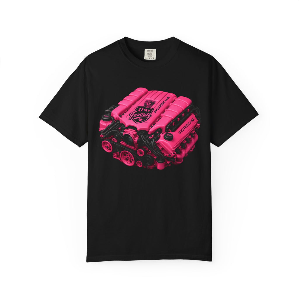 Retro Pink V8 Engine T-Shirt