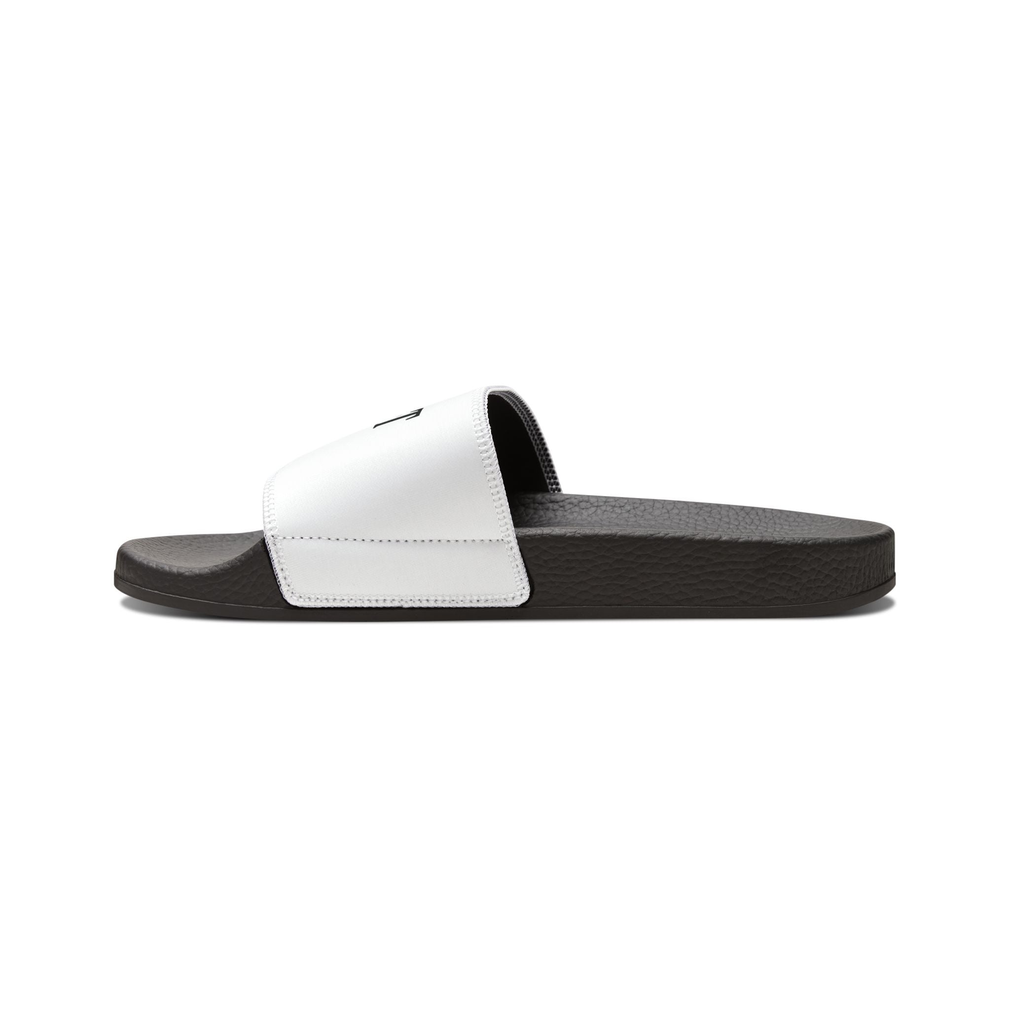 Youth Slides – 'Be-U-t' Rose Graphic Removable-Strap Sandals