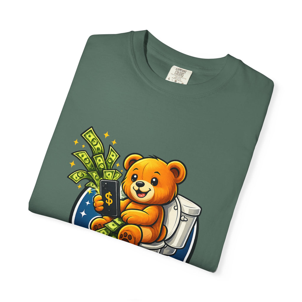Bathroom Billionaire T-Shirt — Cute Bear on Toilet Graphic Tee