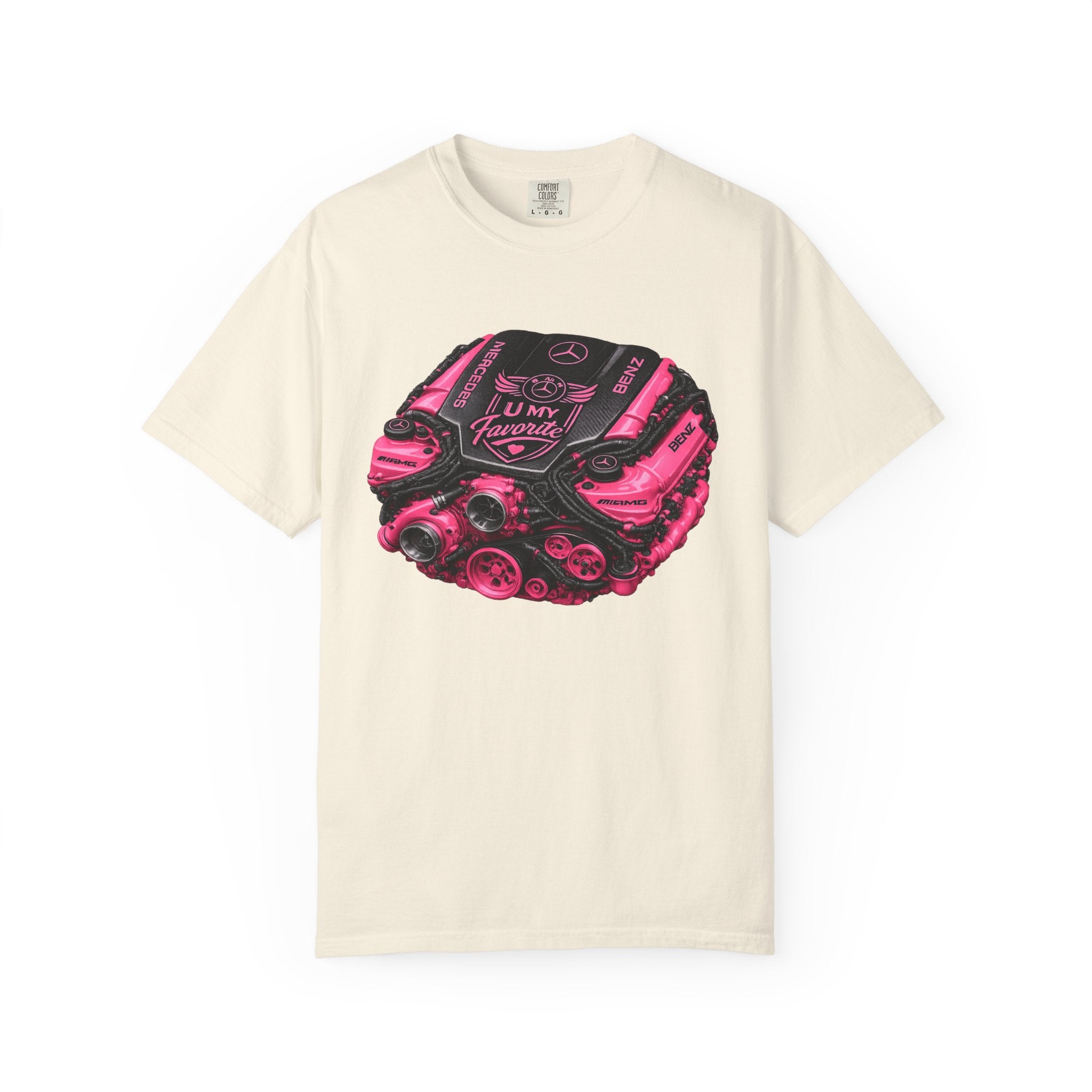 Car Engine Heart Tee — I Love Engines Graphic T-Shirt