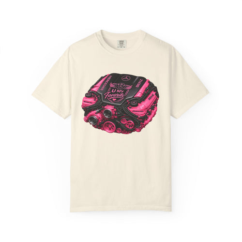 Car Engine Heart Tee — I Love Engines Graphic T-Shirt