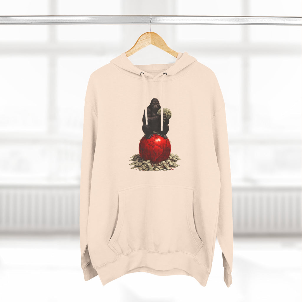 Three-Panel Hoodie — “I’m On My Own Clock” Graphic Pullover
