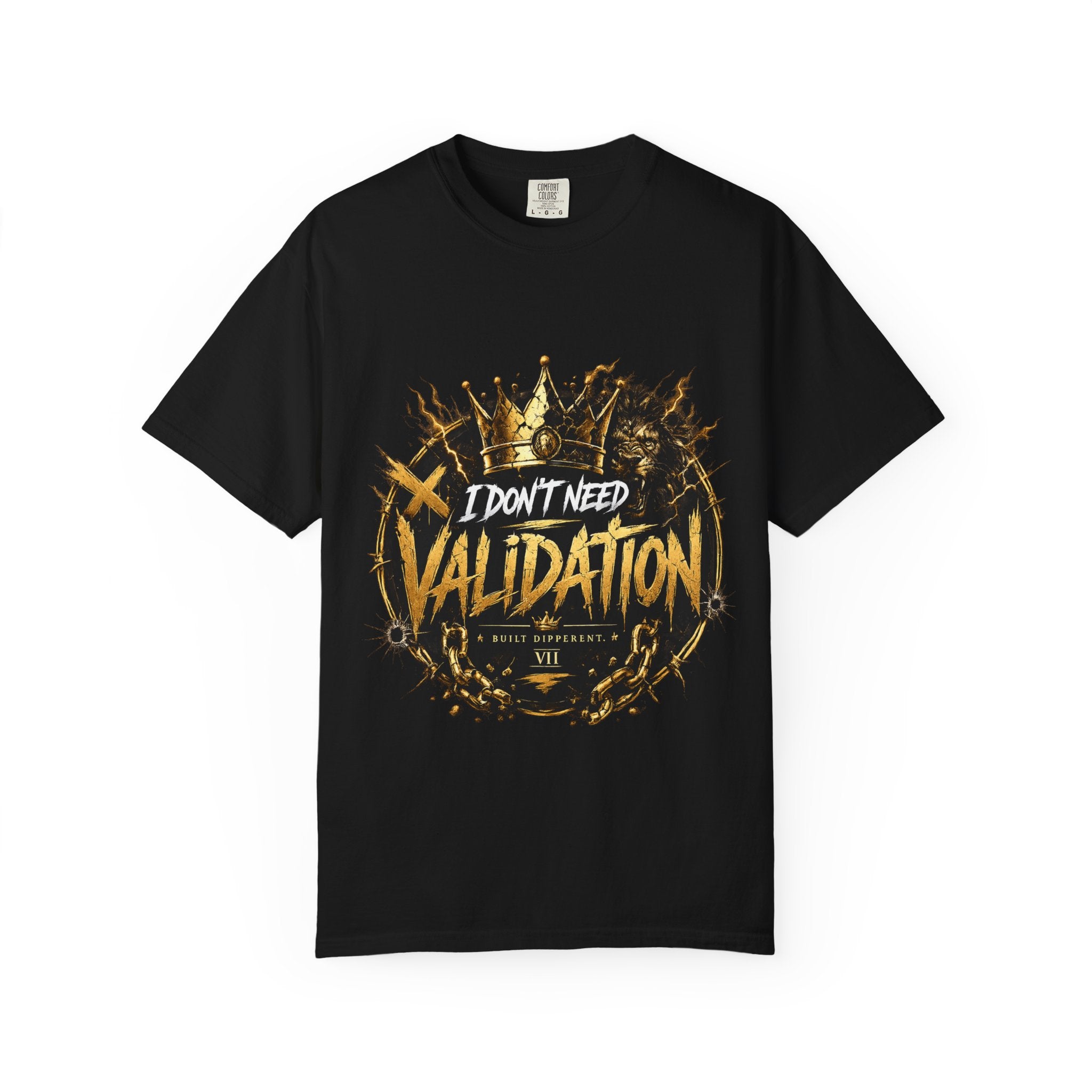 I Don’t Need Validation Graphic Tee — Bold Crown Streetwear T-Shirt