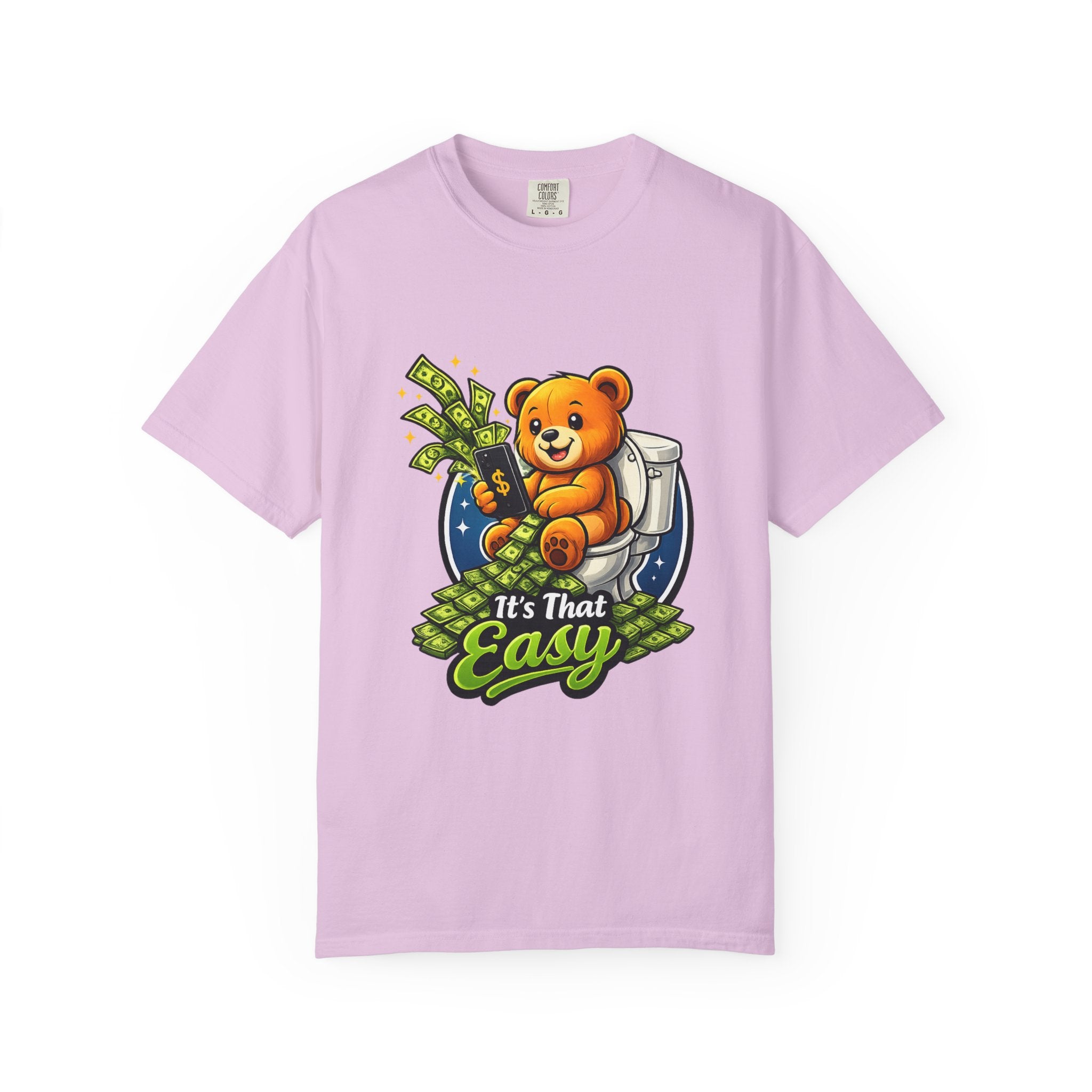 Bathroom Billionaire T-Shirt — Cute Bear on Toilet Graphic Tee