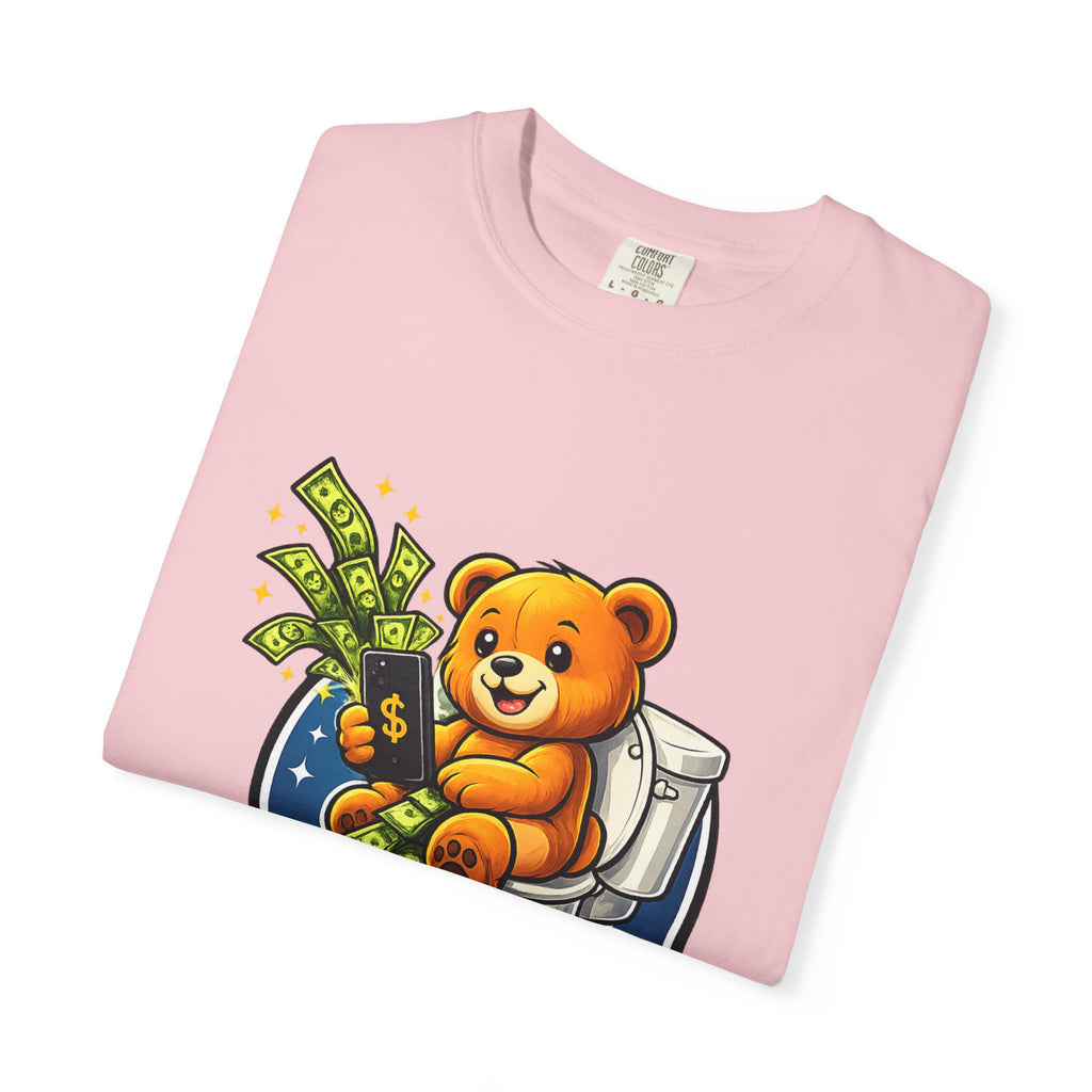 Bathroom Billionaire T-Shirt — Cute Bear on Toilet Graphic Tee