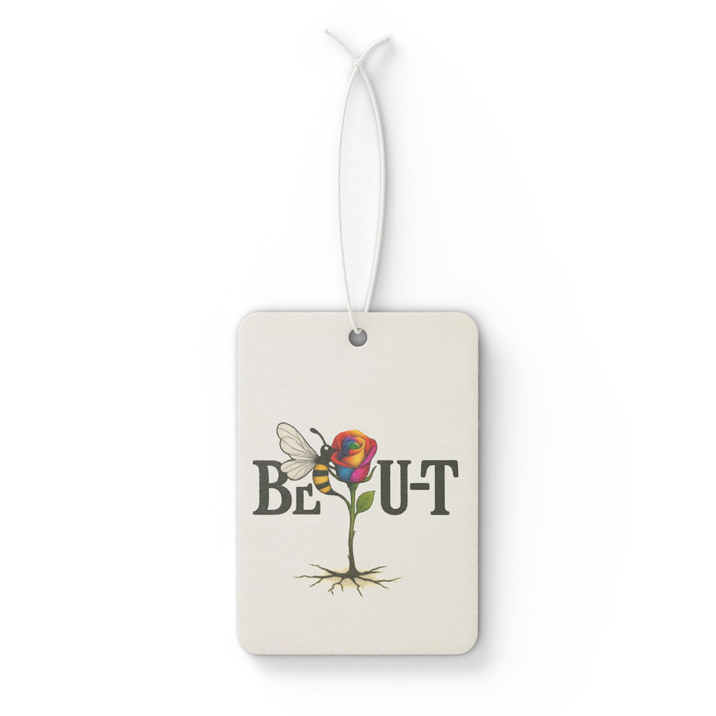 Car Air Freshener — 'Be Out' Floral Butterfly Design, Aromatic Hanging Scent for Cars & Small Spaces