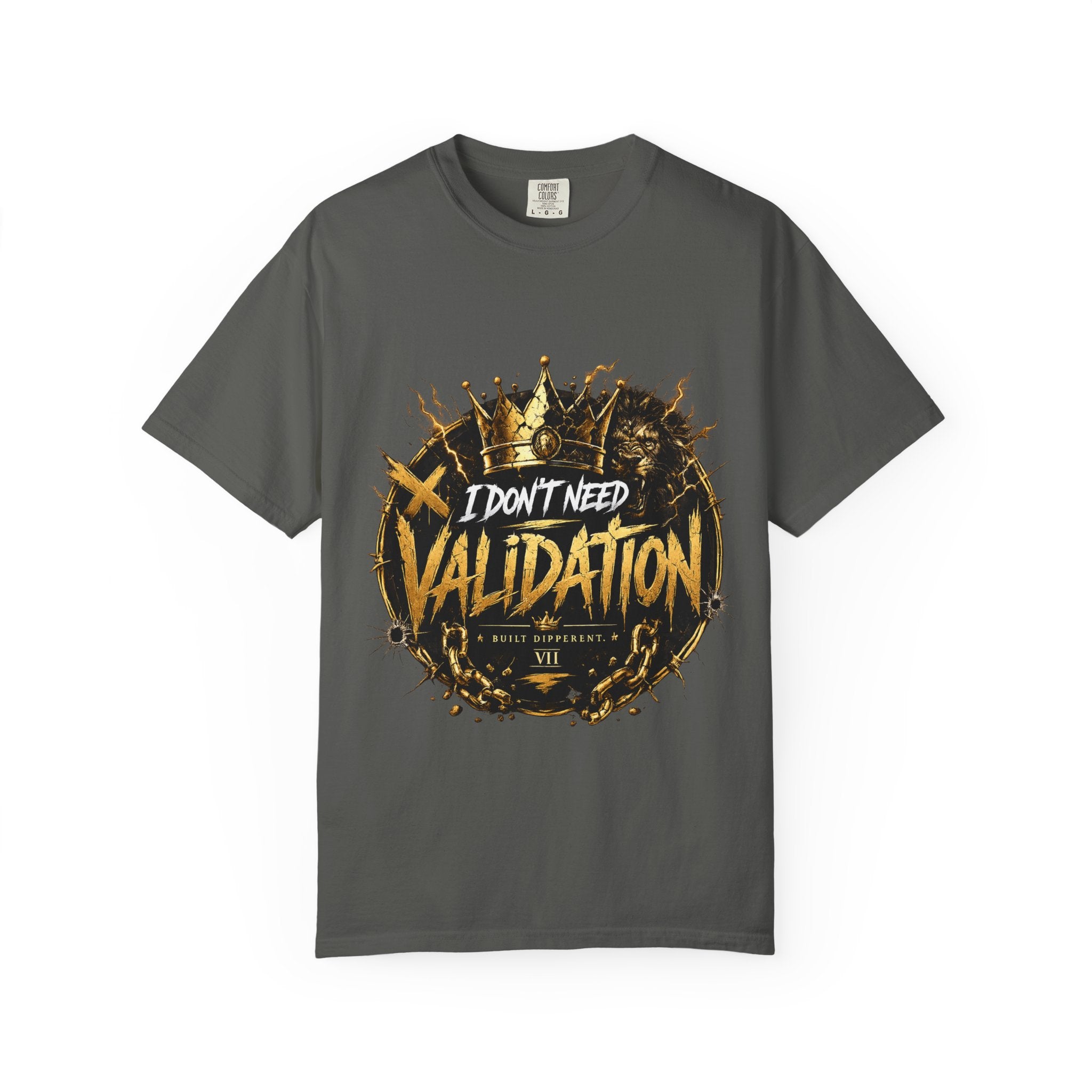 I Don’t Need Validation Graphic Tee — Bold Crown Streetwear T-Shirt