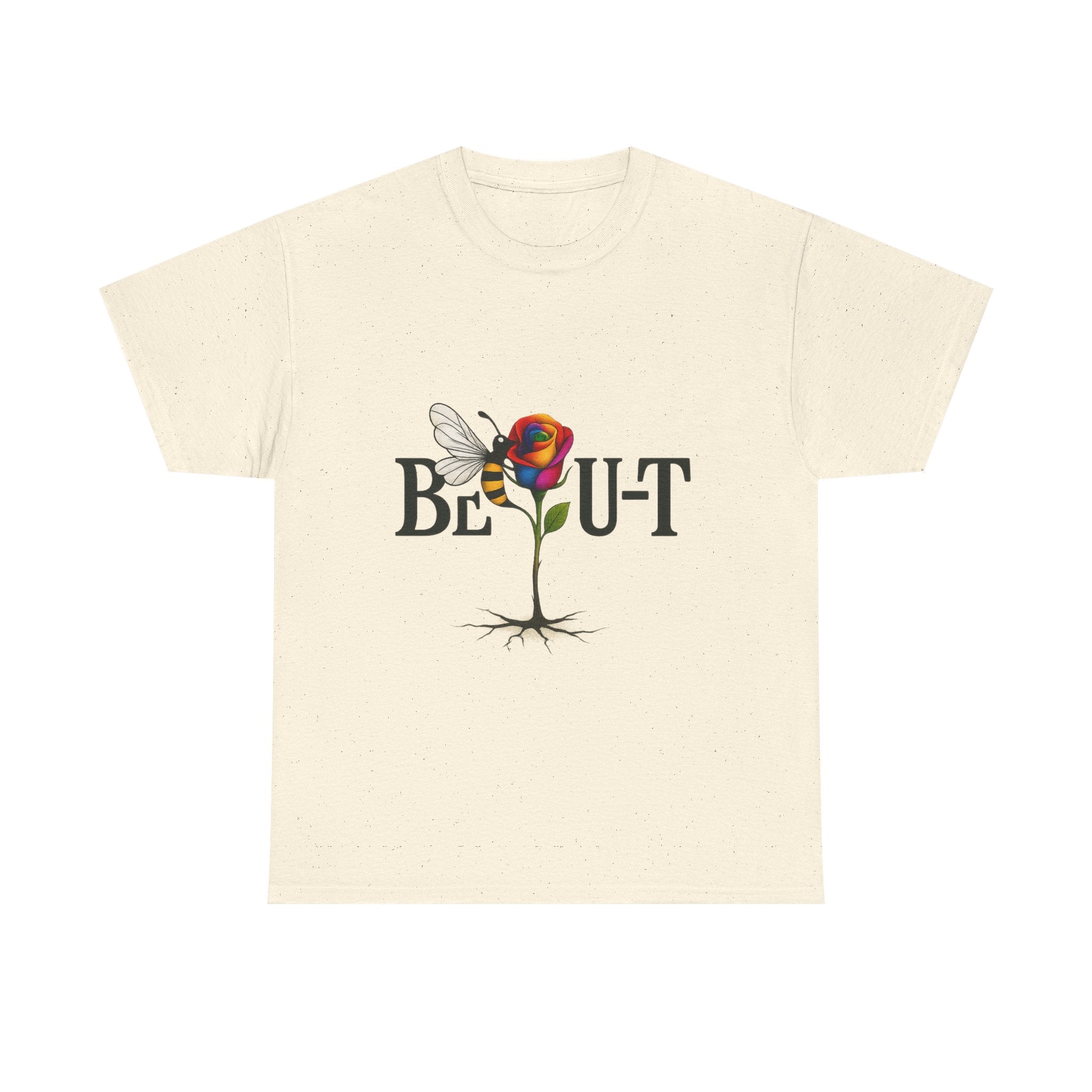 T-Shirt — "Be-Out" Rose & Bee Graphic Tee