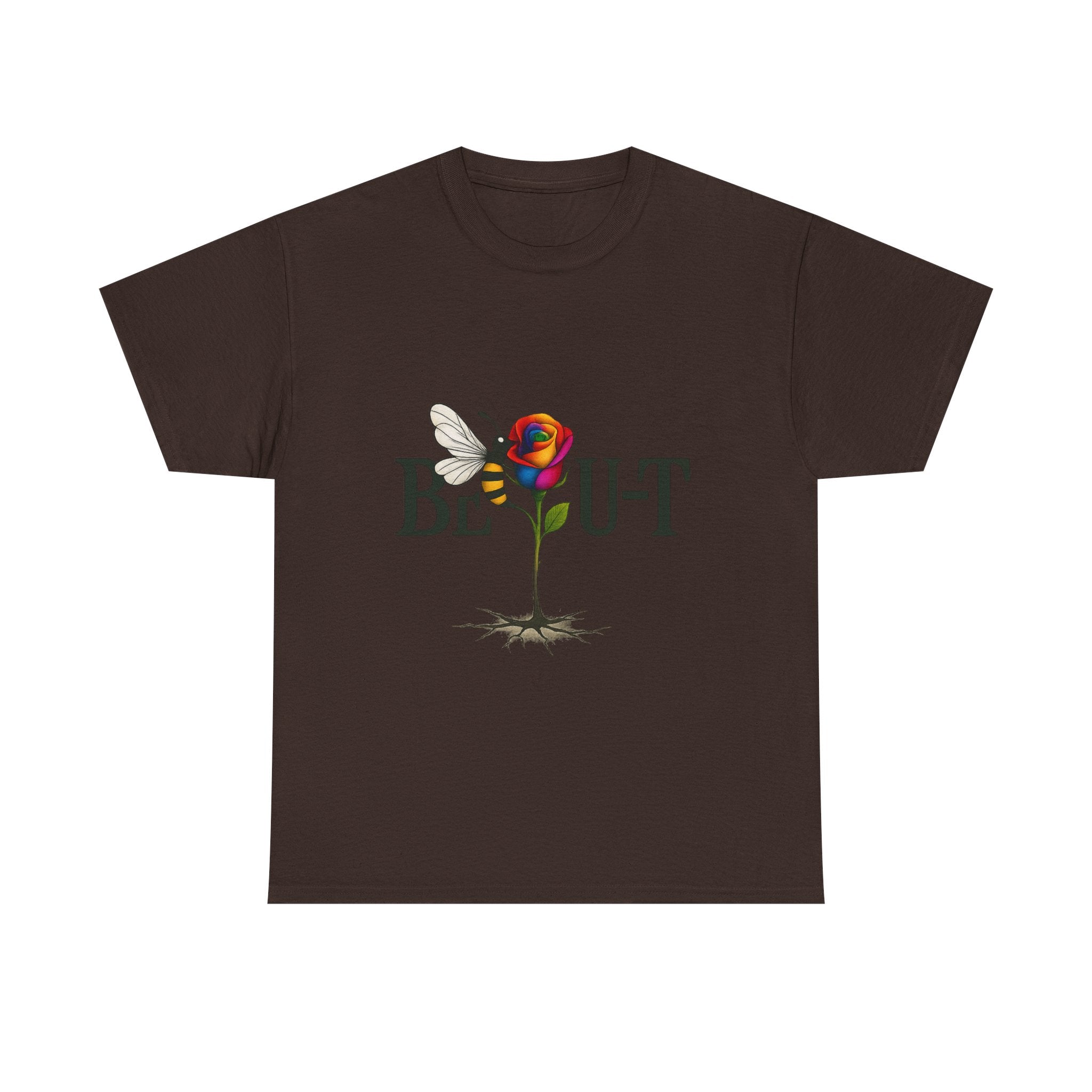 T-Shirt — "Be-Out" Rose & Bee Graphic Tee
