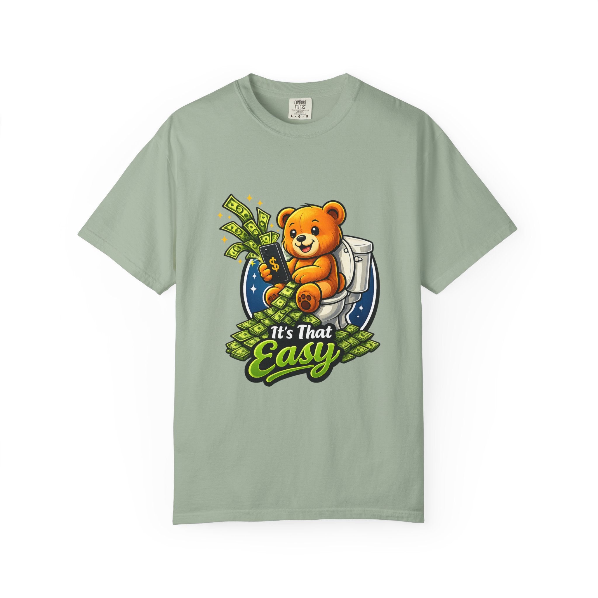 Bathroom Billionaire T-Shirt — Cute Bear on Toilet Graphic Tee
