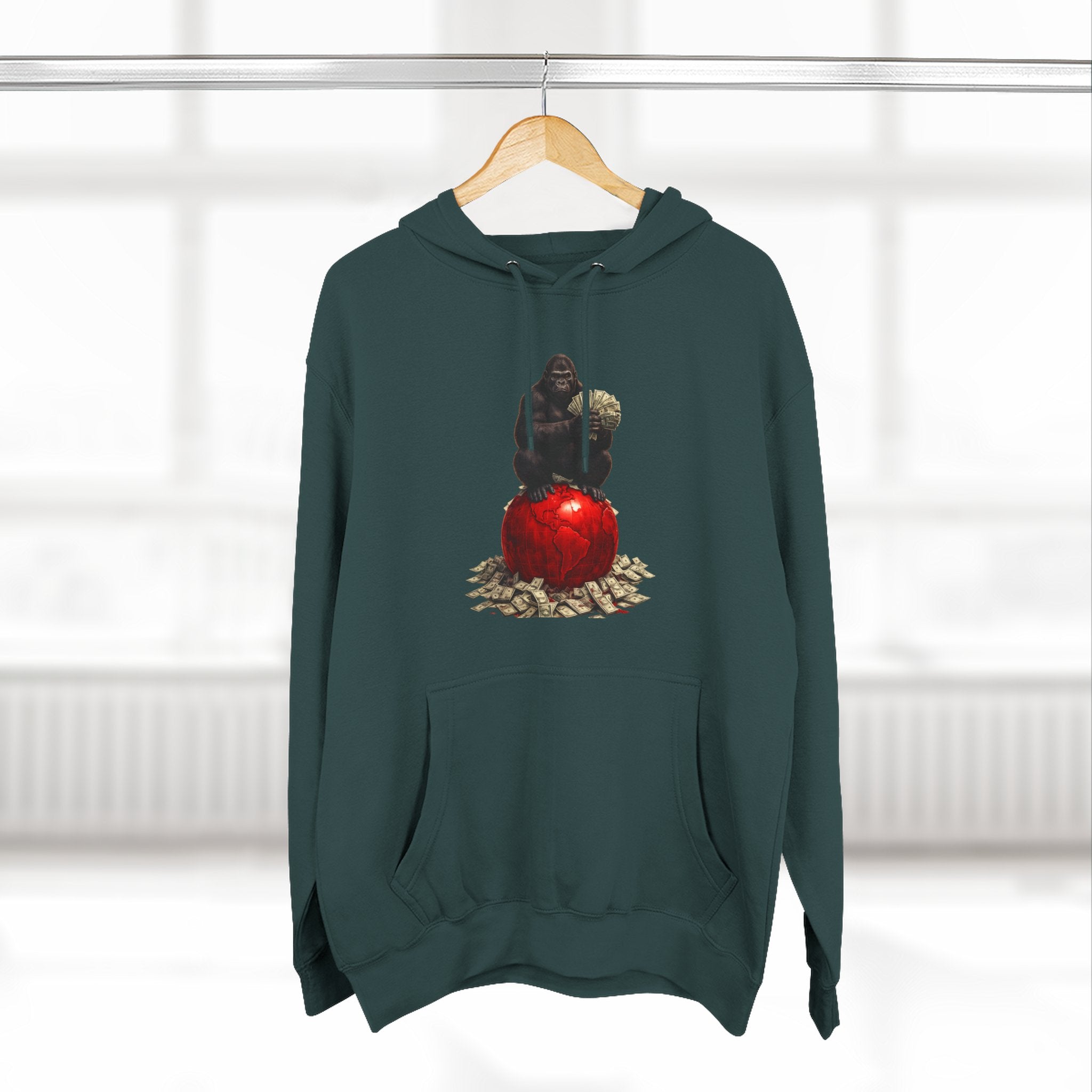 Three-Panel Hoodie — “I’m On My Own Clock” Graphic Pullover