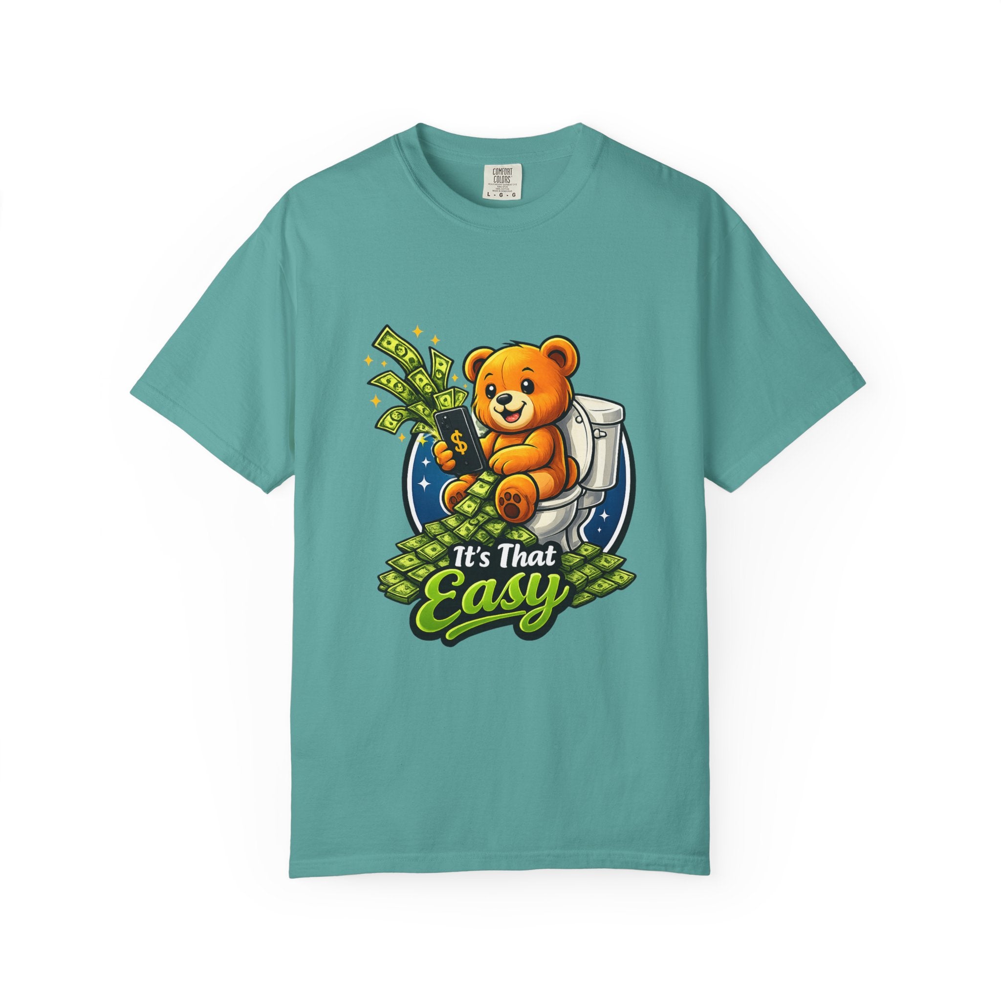 Bathroom Billionaire T-Shirt — Cute Bear on Toilet Graphic Tee