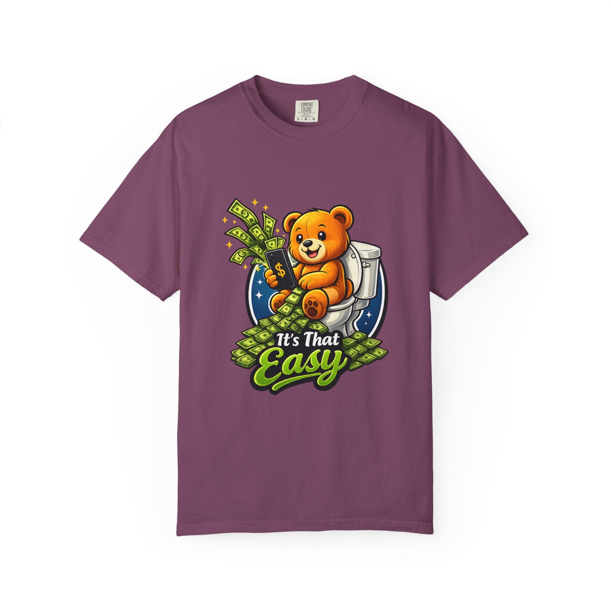 Bathroom Billionaire T-Shirt — Cute Bear on Toilet Graphic Tee