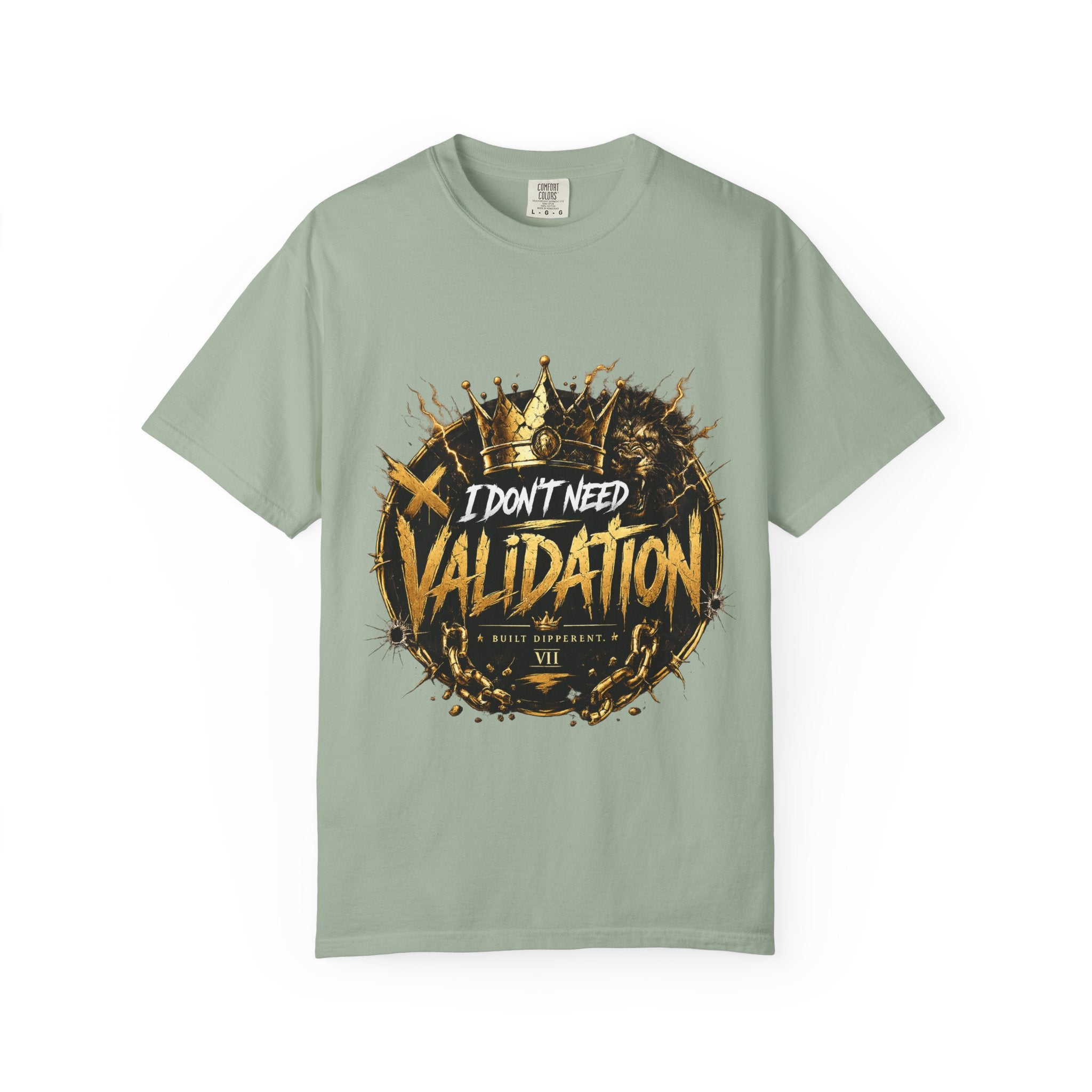 I Don’t Need Validation Graphic Tee — Bold Crown Streetwear T-Shirt