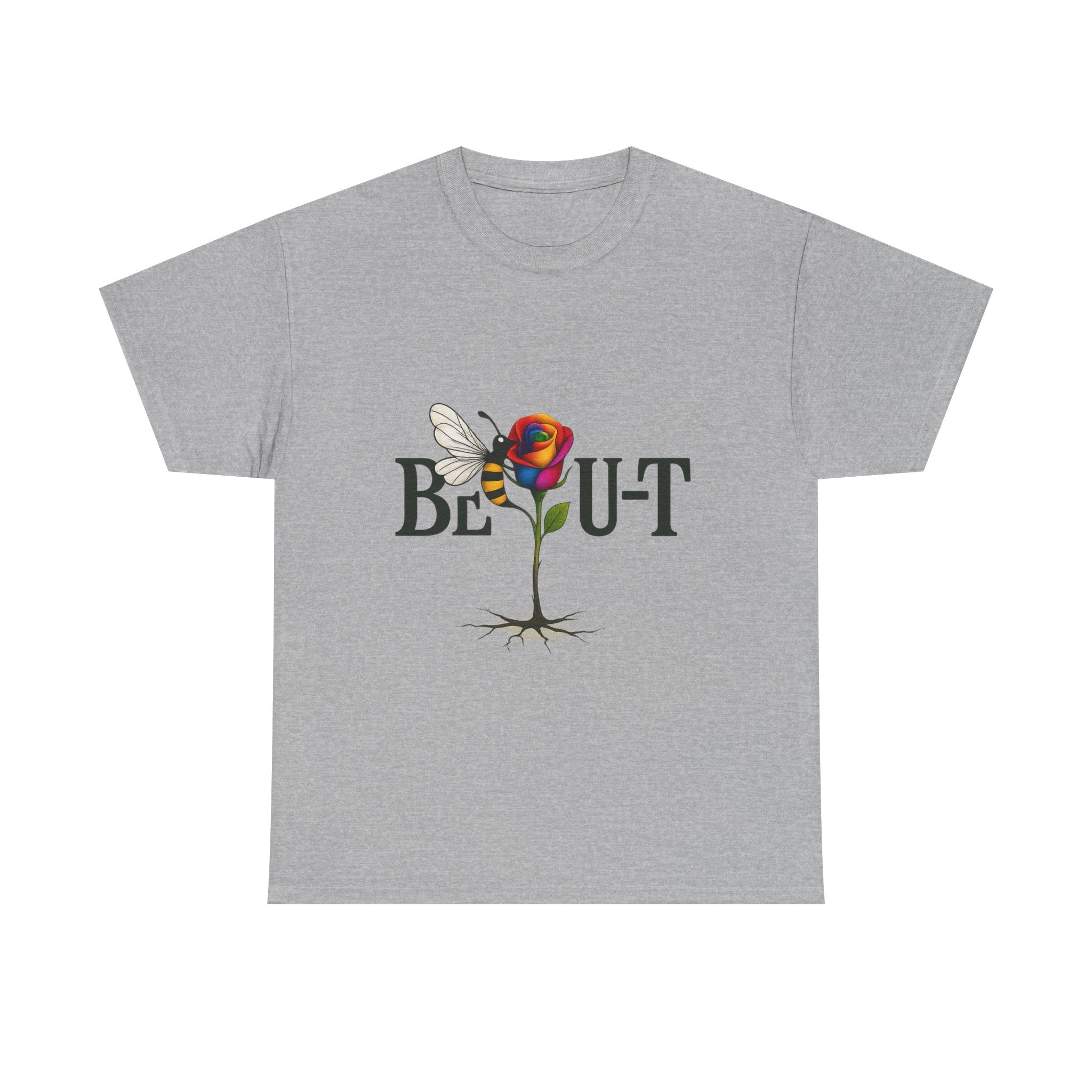 T-Shirt — "Be-Out" Rose & Bee Graphic Tee