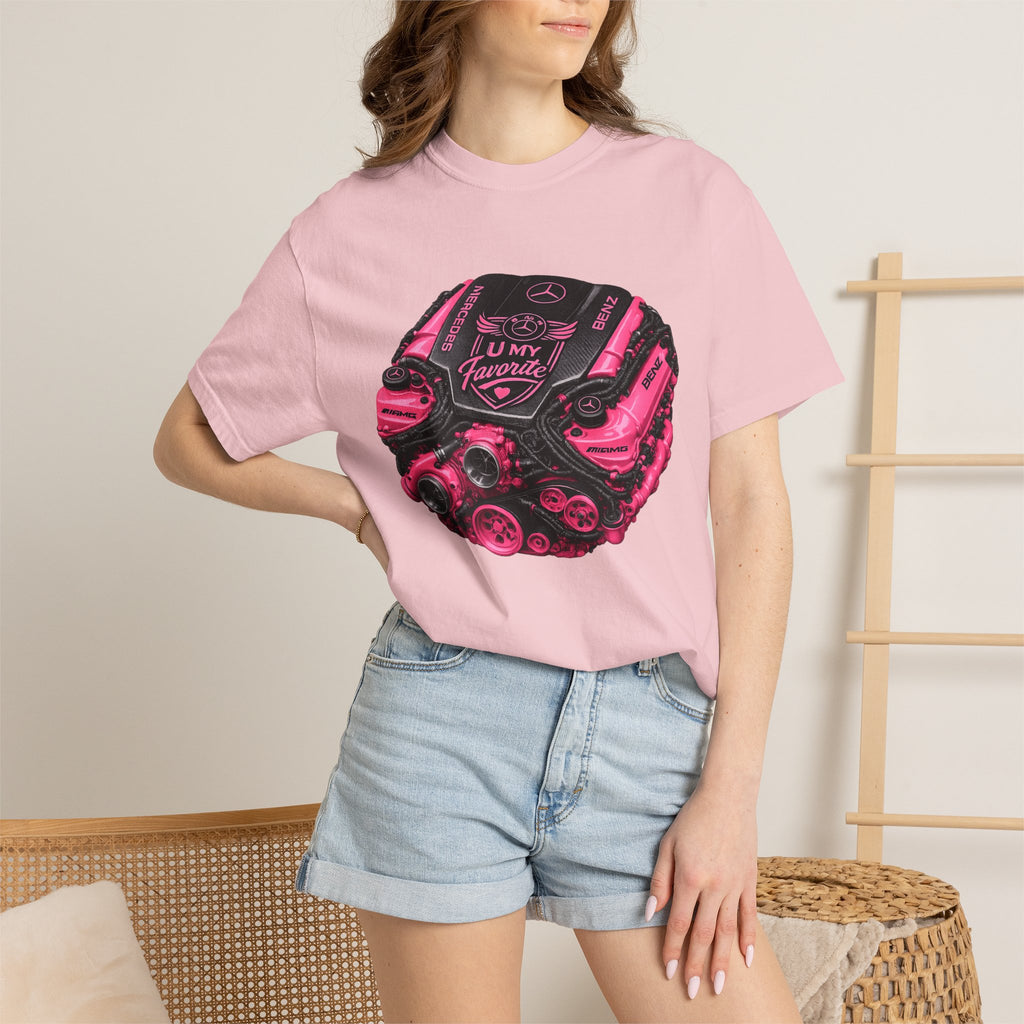 Car Engine Heart Tee — I Love Engines Graphic T-Shirt