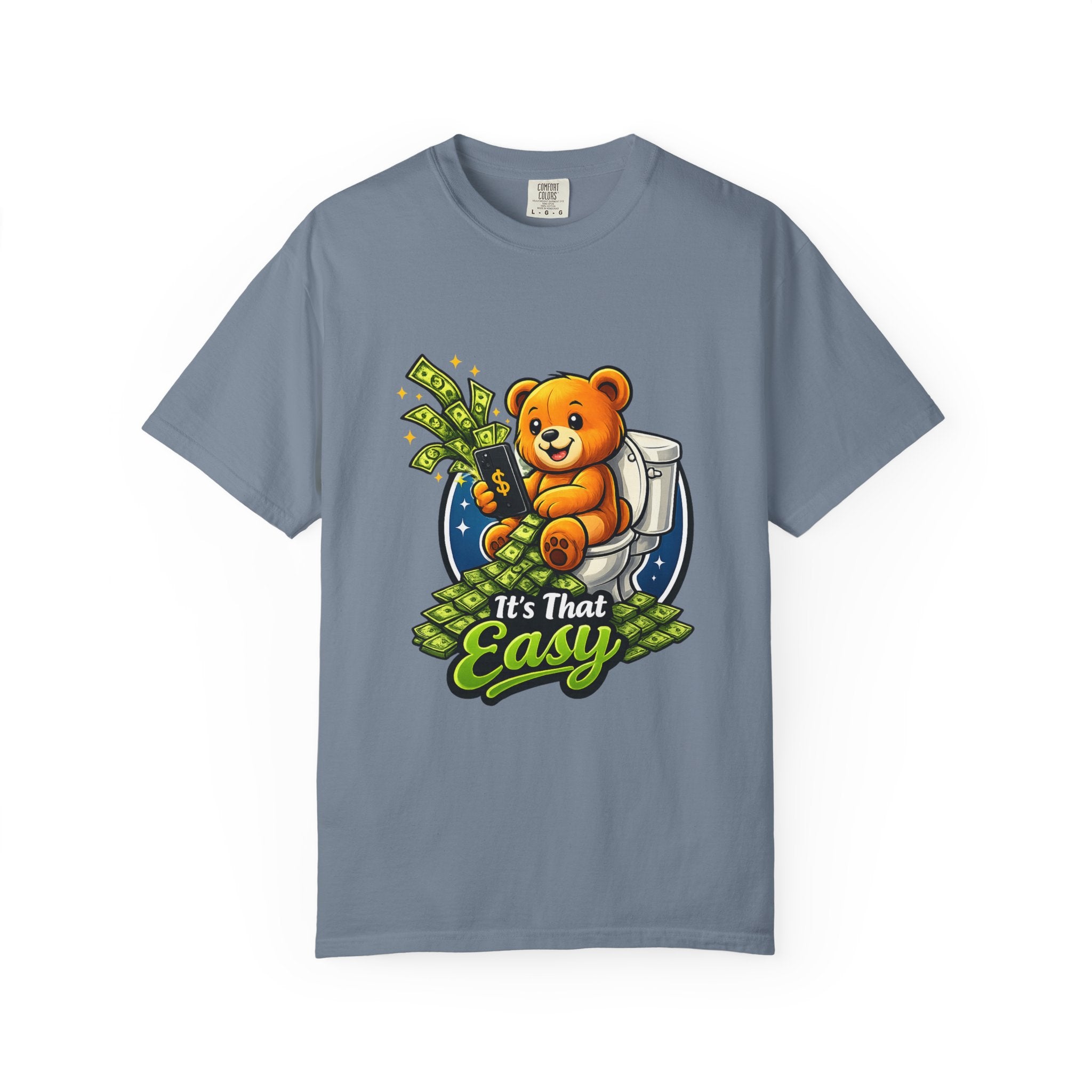 Bathroom Billionaire T-Shirt — Cute Bear on Toilet Graphic Tee
