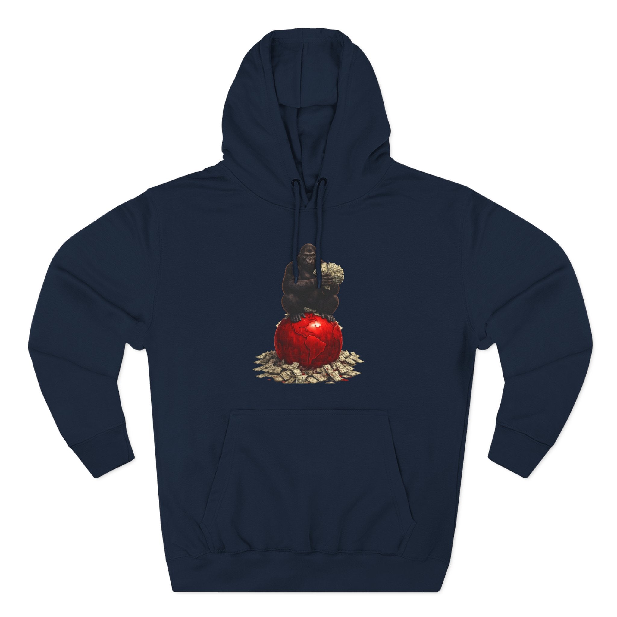 Three-Panel Hoodie — “I’m On My Own Clock” Graphic Pullover