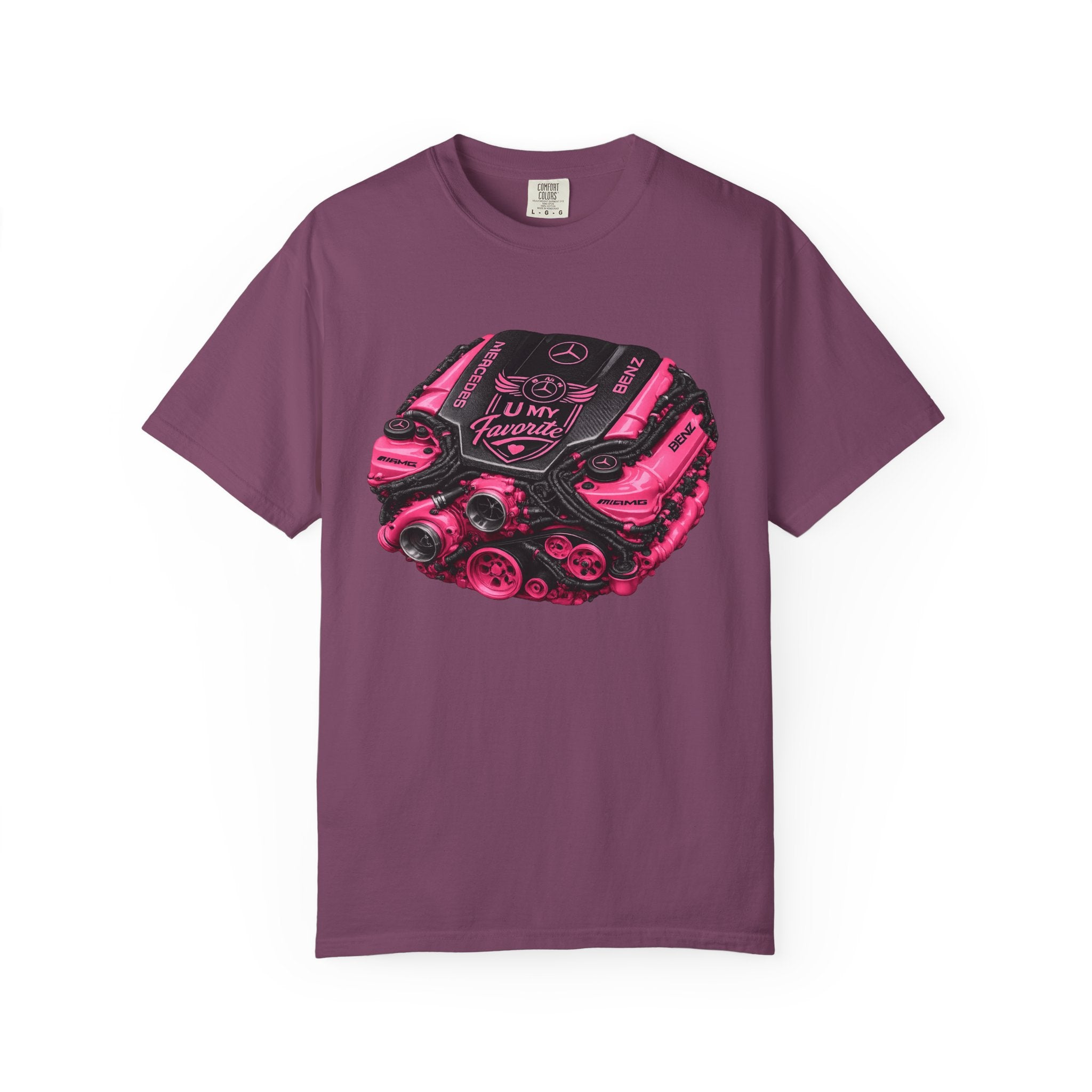 Car Engine Heart Tee — I Love Engines Graphic T-Shirt