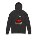 Gorilla on Apple Hooded Long Sleeve Tee