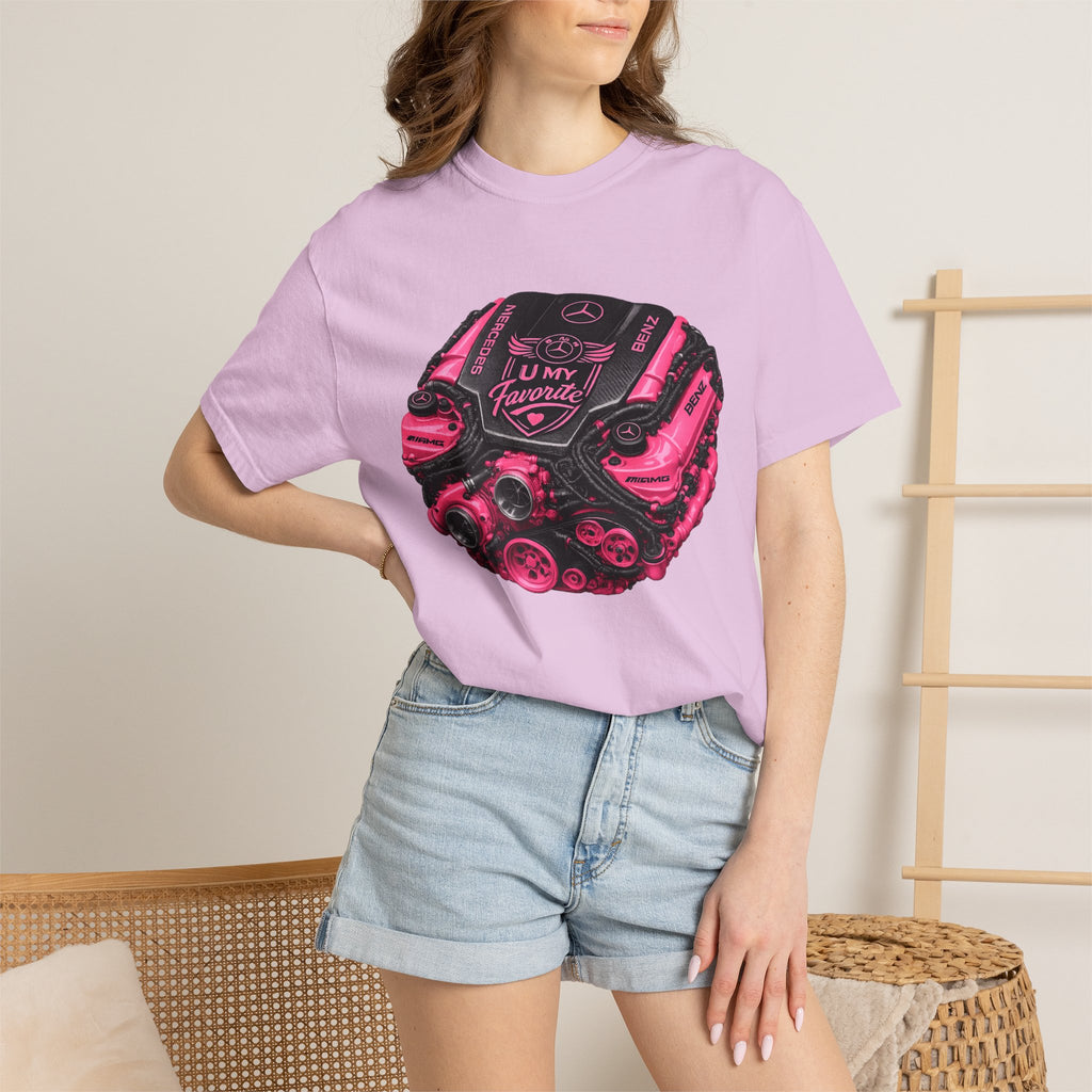 Car Engine Heart Tee — I Love Engines Graphic T-Shirt