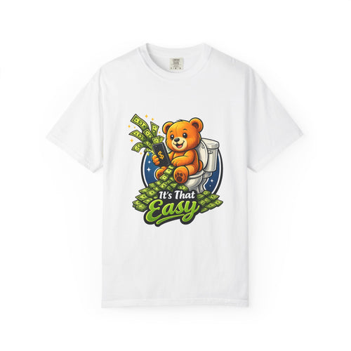 Bathroom Billionaire T-Shirt — Cute Bear on Toilet Graphic Tee