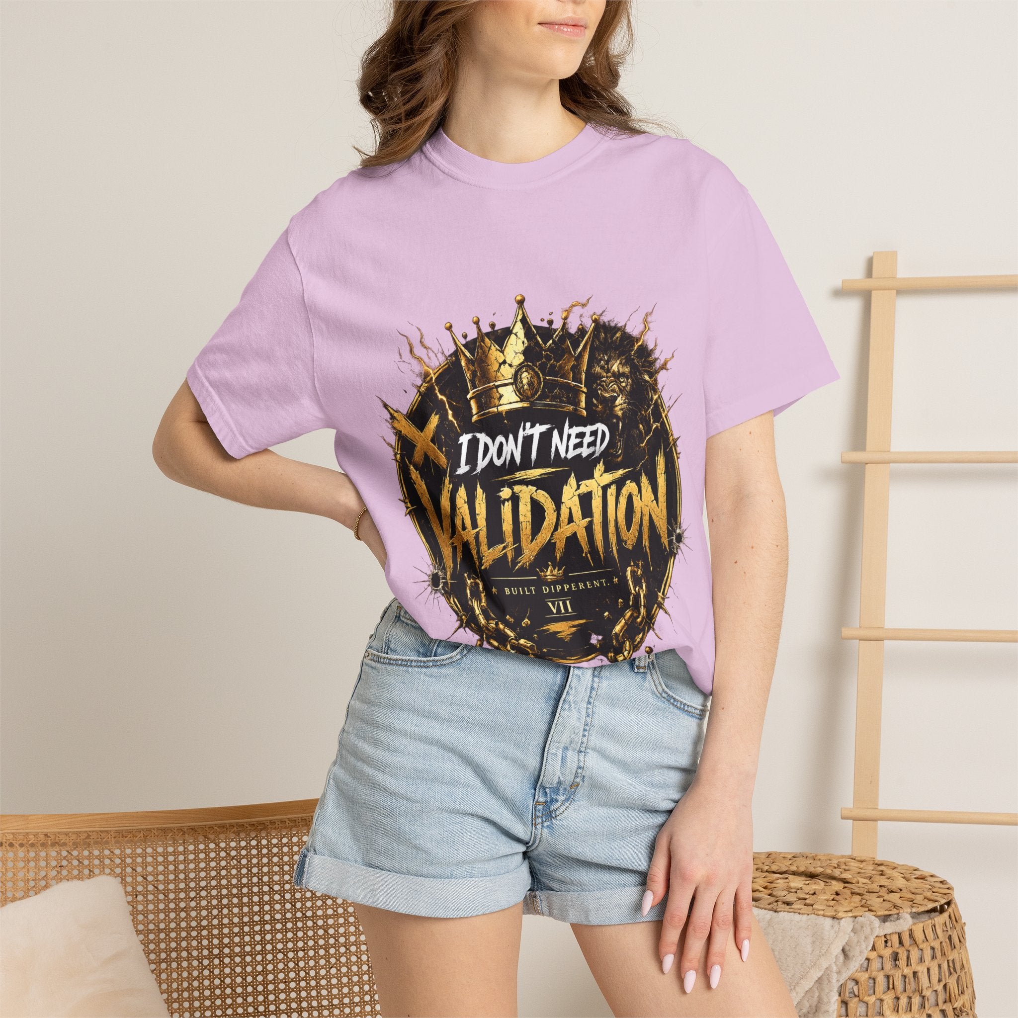 I Don’t Need Validation Graphic Tee — Bold Crown Streetwear T-Shirt