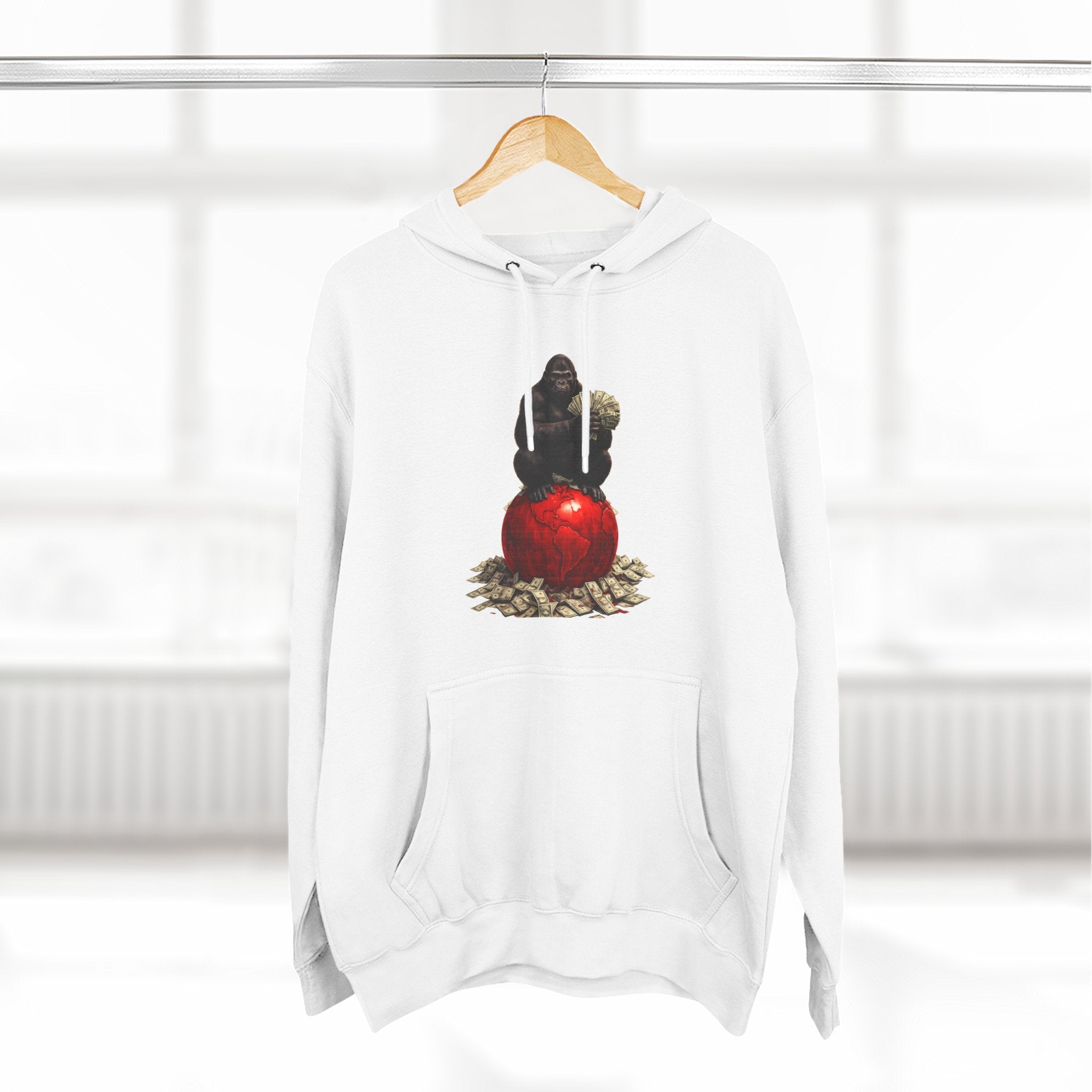Three-Panel Hoodie — “I’m On My Own Clock” Graphic Pullover