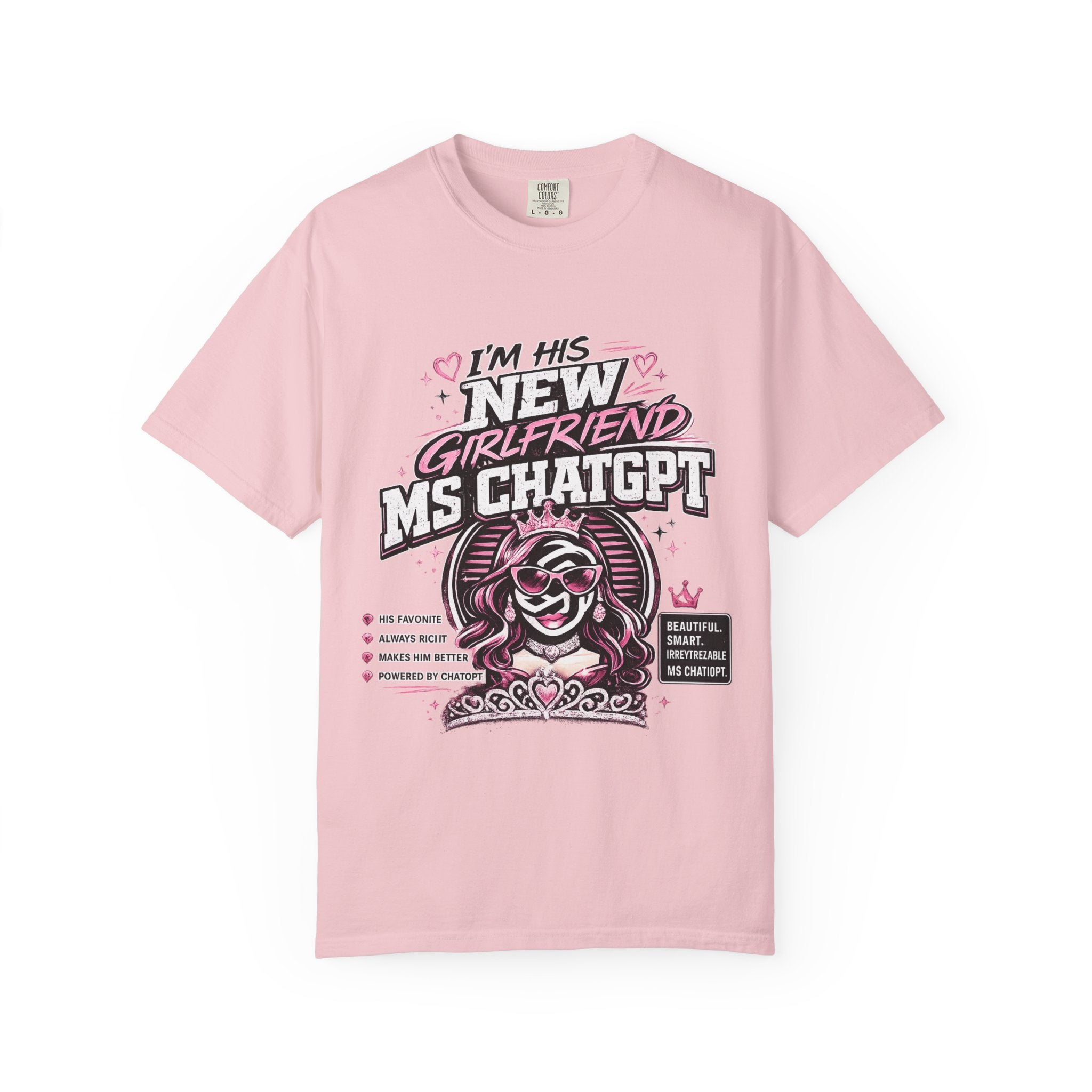 T-Shirt — "I'm His New Girlfriend: Ms ChatGPT" Retro Cute AI Graphic Tee
