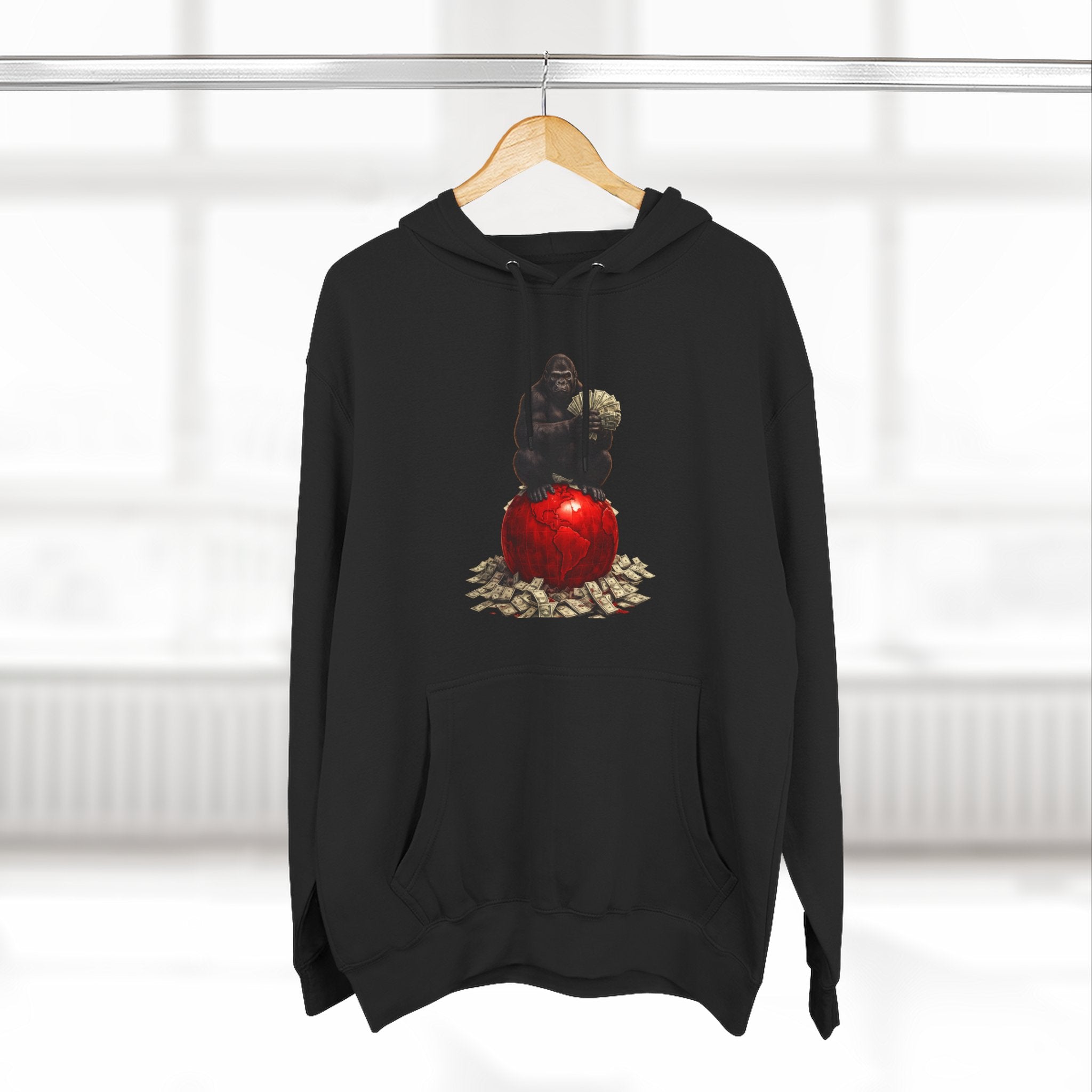 Three-Panel Hoodie — “I’m On My Own Clock” Graphic Pullover