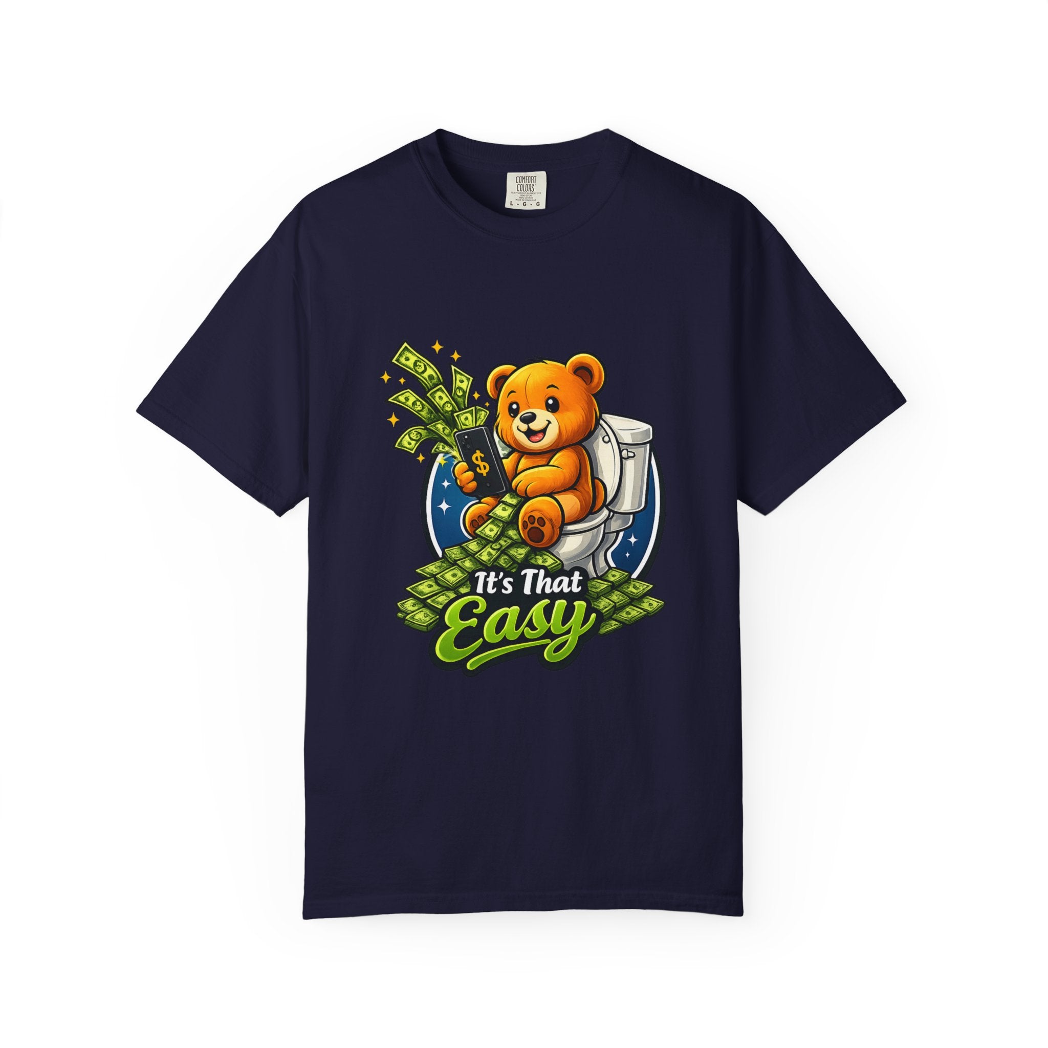 Bathroom Billionaire T-Shirt — Cute Bear on Toilet Graphic Tee