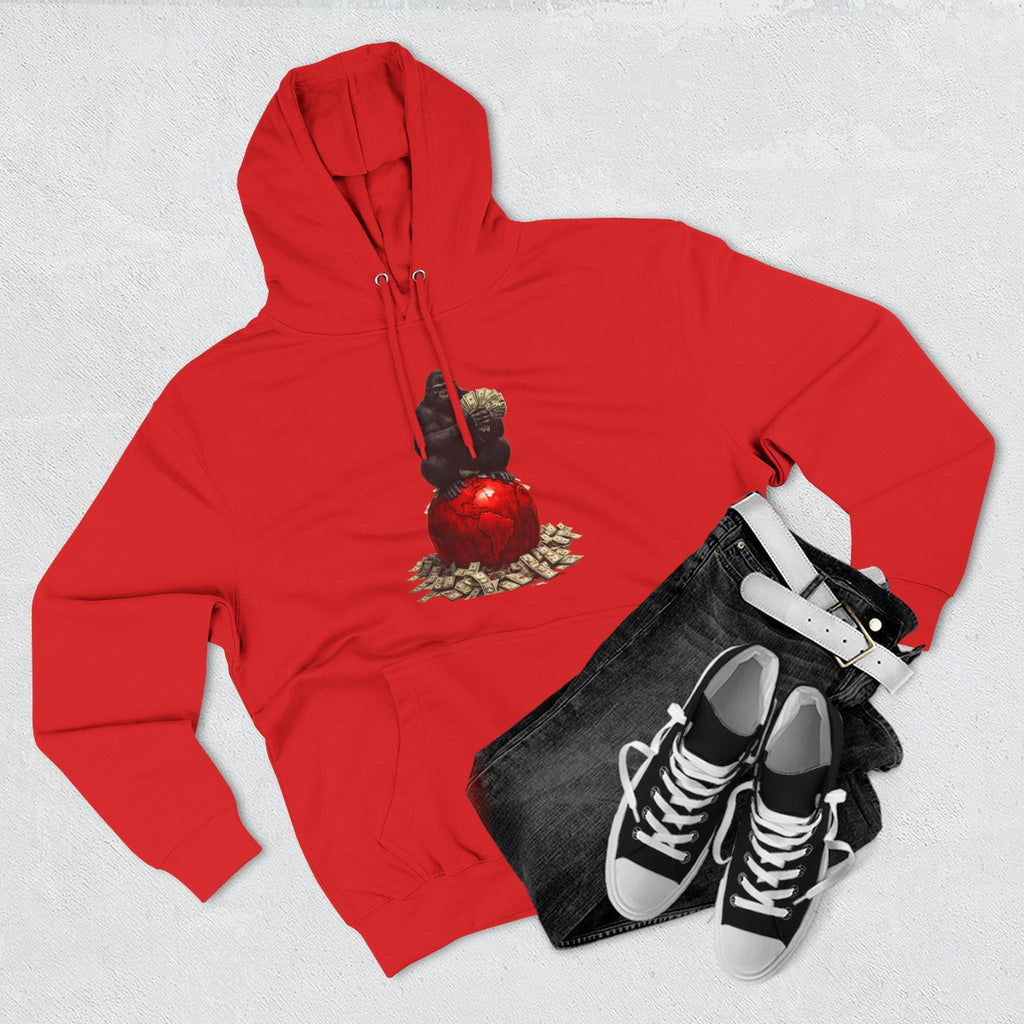 Three-Panel Hoodie — “I’m On My Own Clock” Graphic Pullover