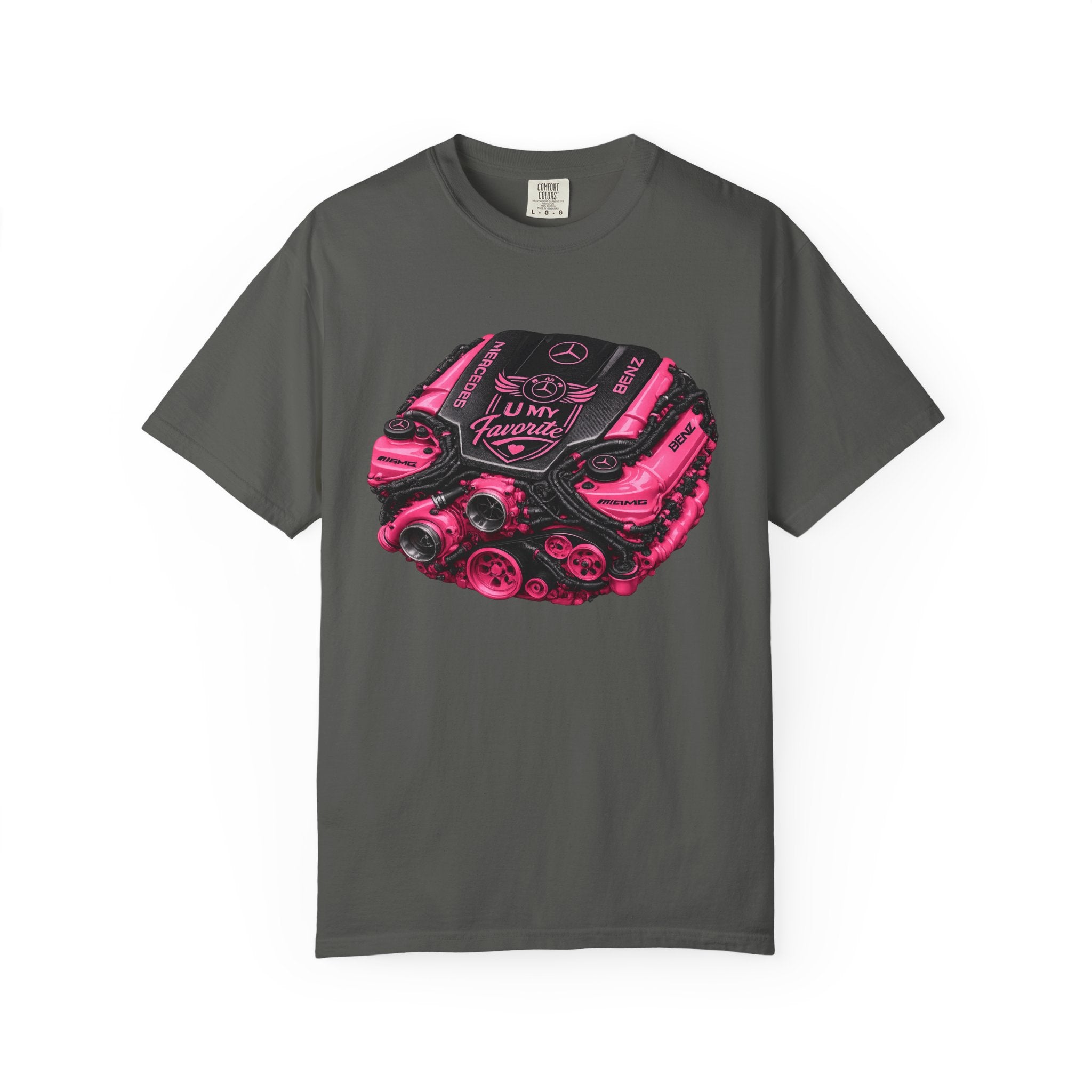 Car Engine Heart Tee — I Love Engines Graphic T-Shirt