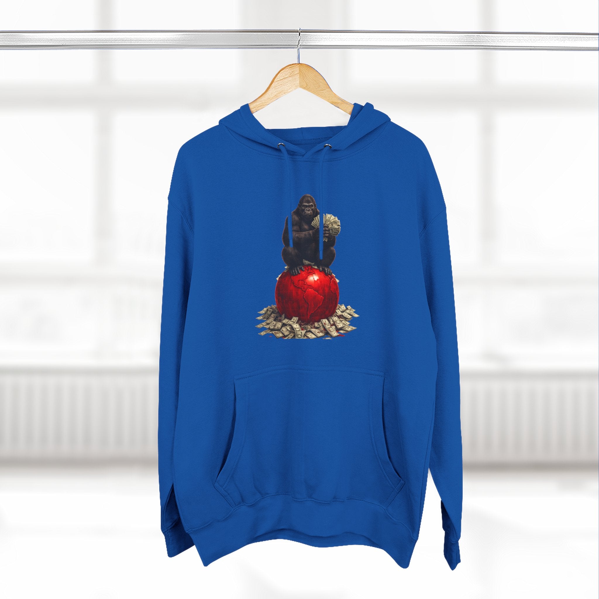 Three-Panel Hoodie — “I’m On My Own Clock” Graphic Pullover