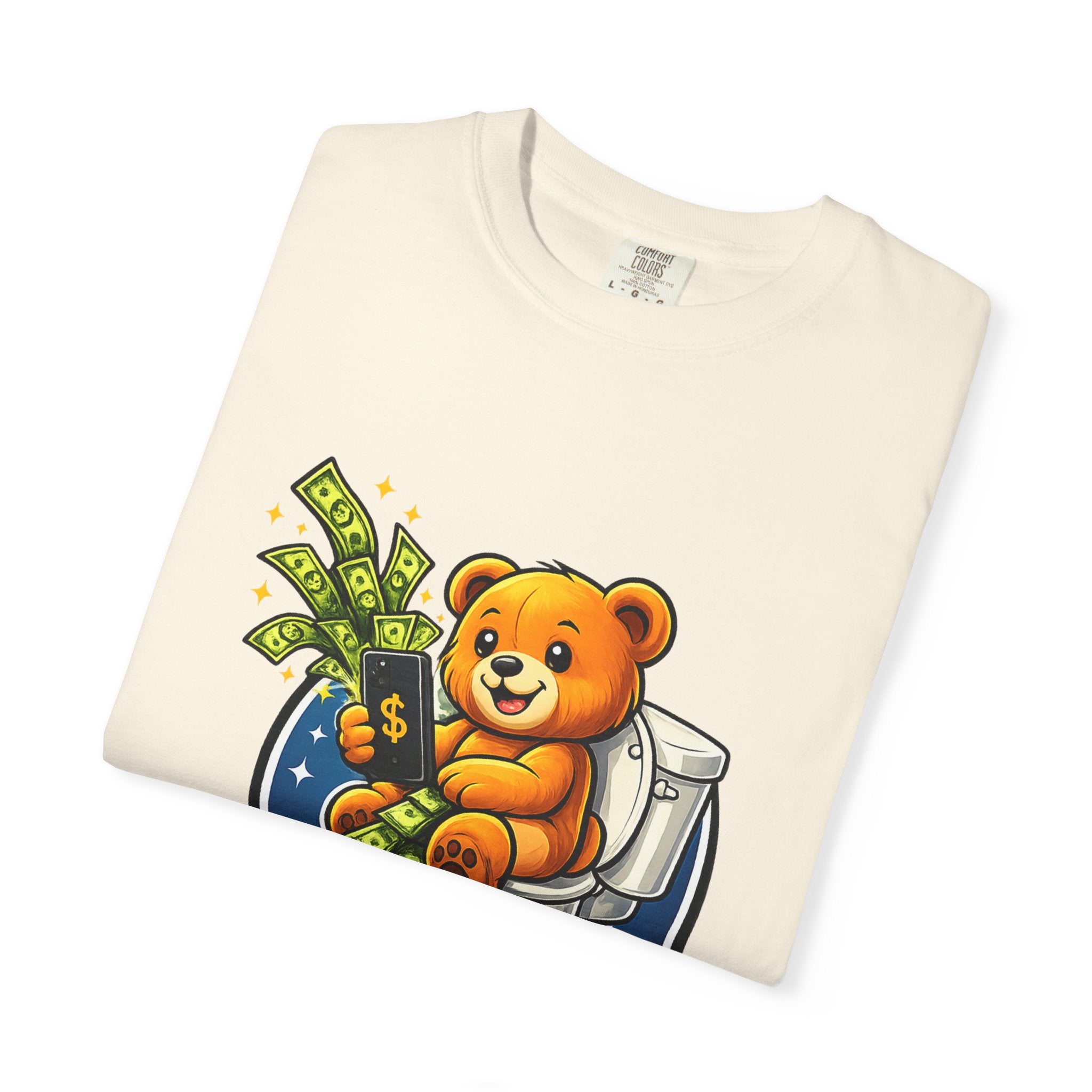 Bathroom Billionaire T-Shirt — Cute Bear on Toilet Graphic Tee