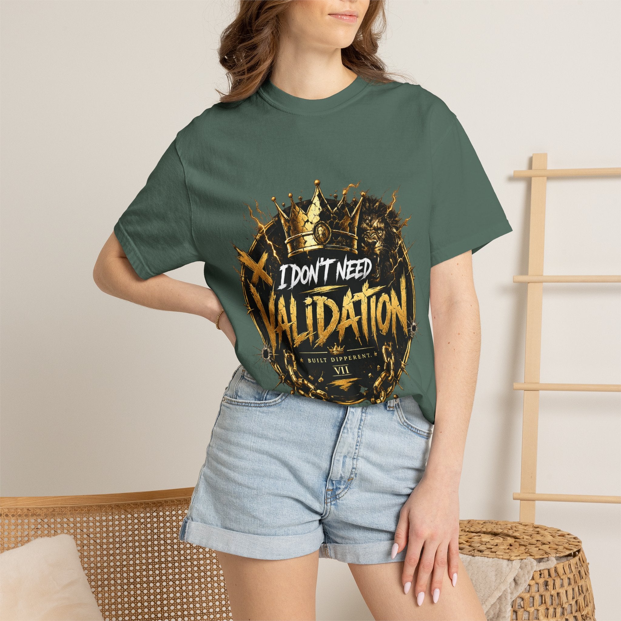 I Don’t Need Validation Graphic Tee — Bold Crown Streetwear T-Shirt