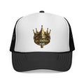 Validation King Trucker Cap — Gold Crown Logo Mesh Hat