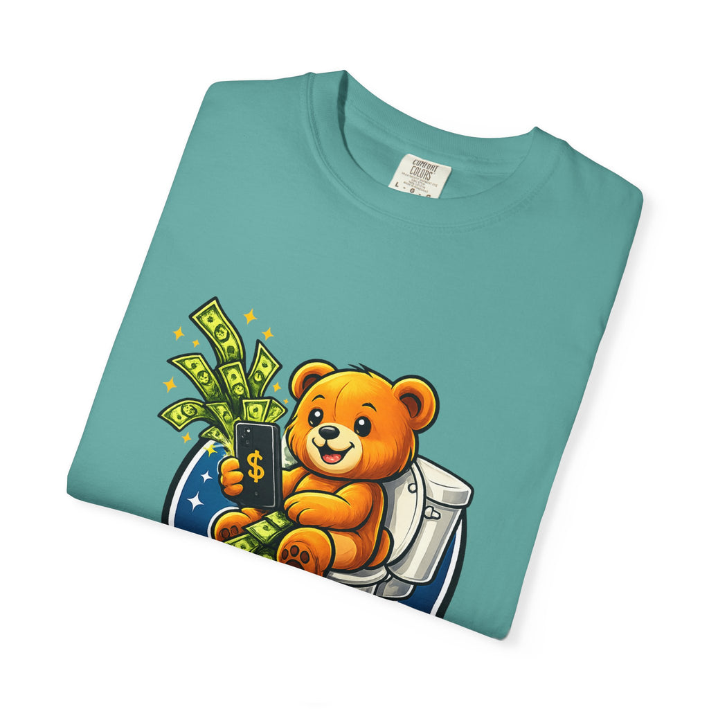 Bathroom Billionaire T-Shirt — Cute Bear on Toilet Graphic Tee