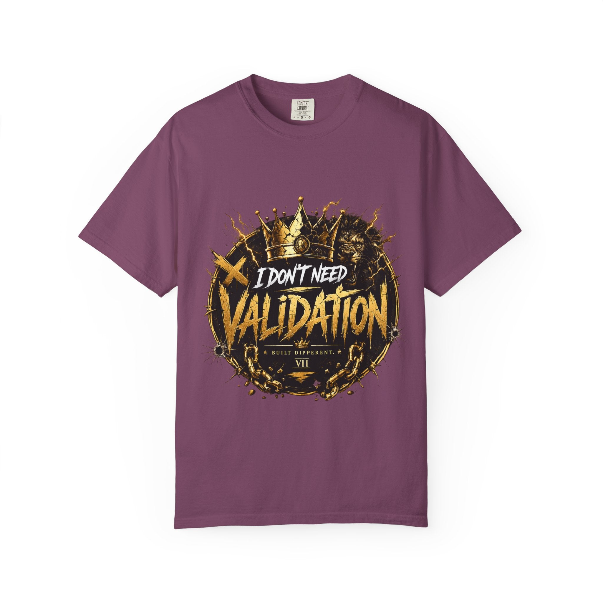 I Don’t Need Validation Graphic Tee — Bold Crown Streetwear T-Shirt